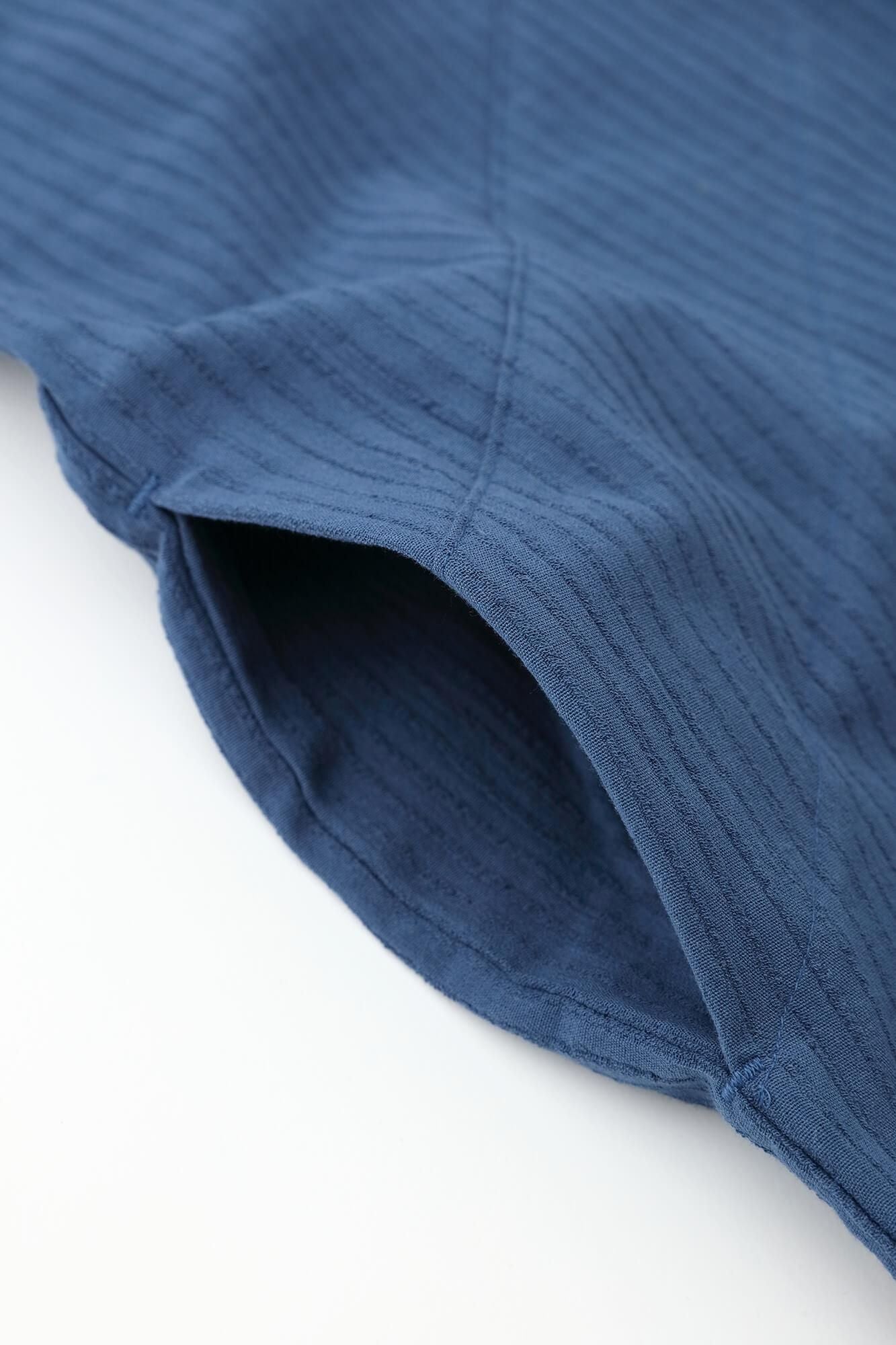 takashima chiku 40/20 Akiha矩形领（Nukieri Chouhokei）四分之三袖子/海军蓝色鼠标