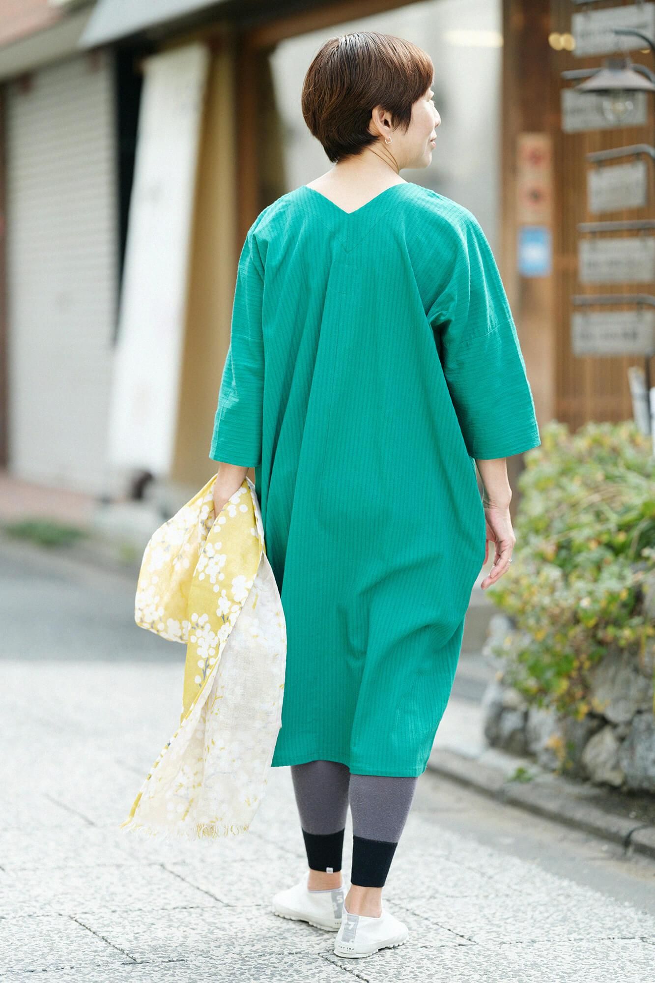 高島縮 40/20 空羽（あきは） 抜衿長方形衣（ぬきえりちょうほう