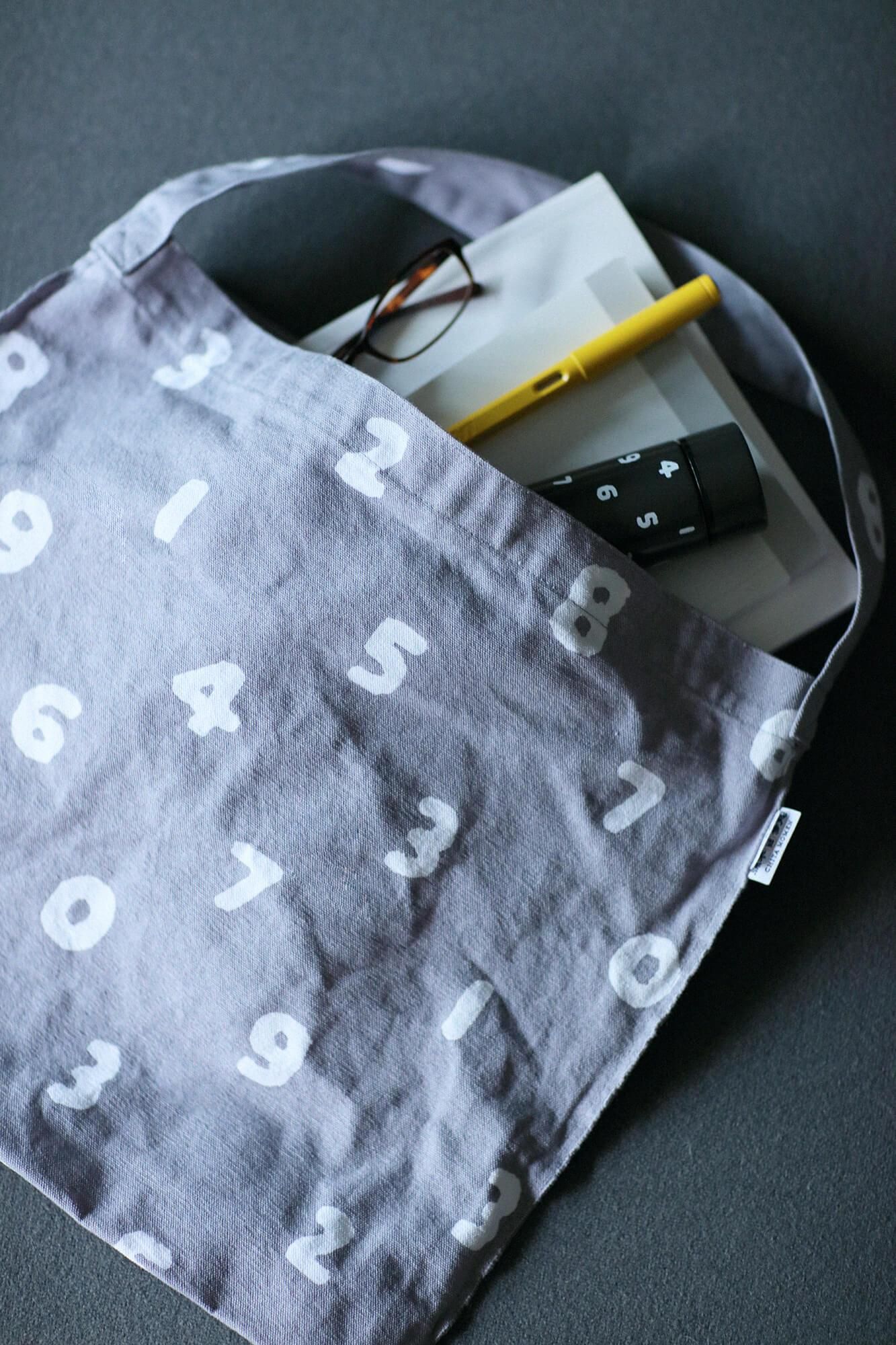 Chita Cotton No. 9 Canvas Kohaba Bag / SO-SU-U Light Ink Grey