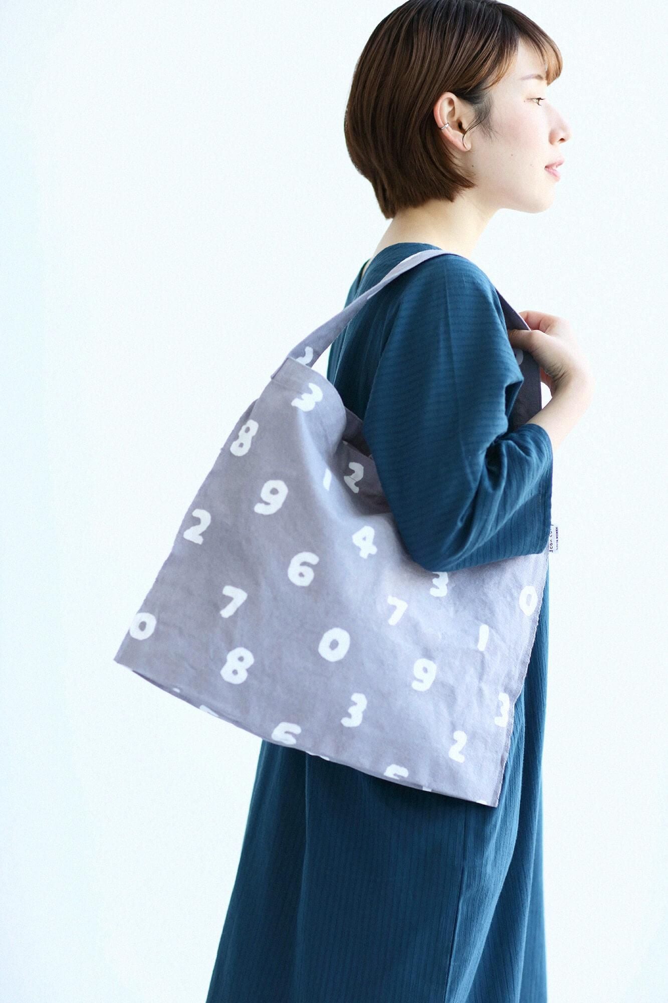 Chita Cotton No. 9 Canvas Kohaba Bag / SO-SU-U Light Ink Grey