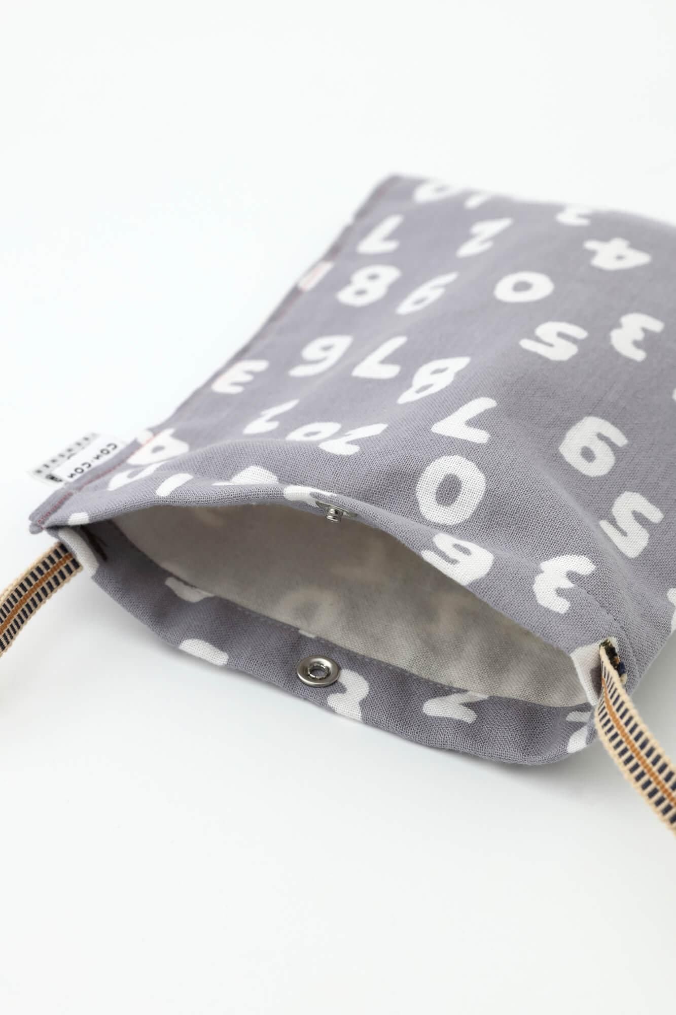 Isemomen Cotton Stampbook Bag / SO-SU-U Kon Pale Grey