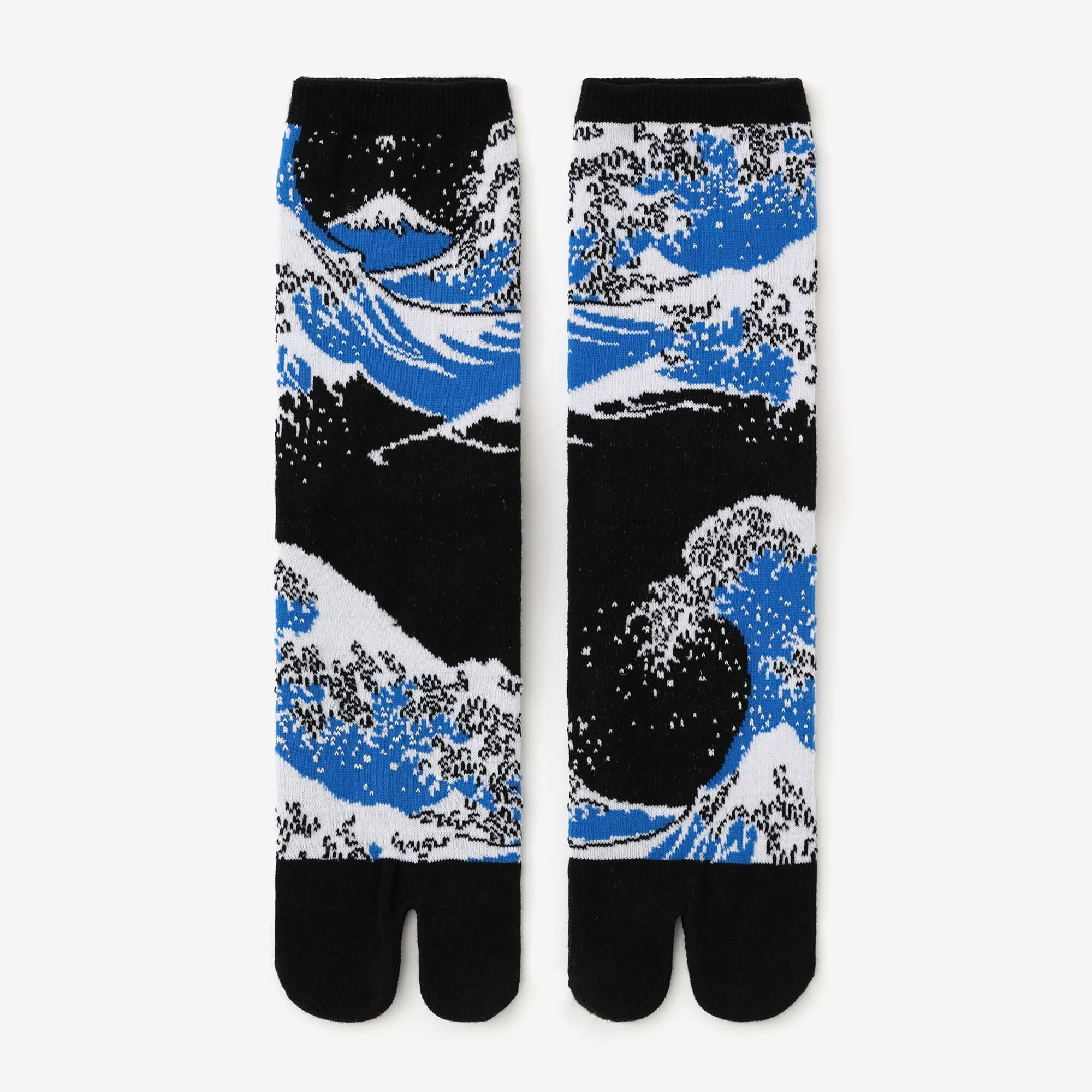 Tabi-Unterteil (normale Länge) / Hokusai Die große Welle vor Kanagawa (Usushi) [Für Männer und Frauen]