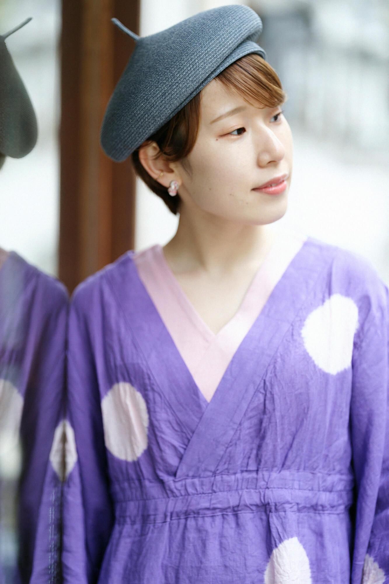 難あり SOU・SOU ゆかたみたて 麻 芍薬月夕 ワンピース 夏の