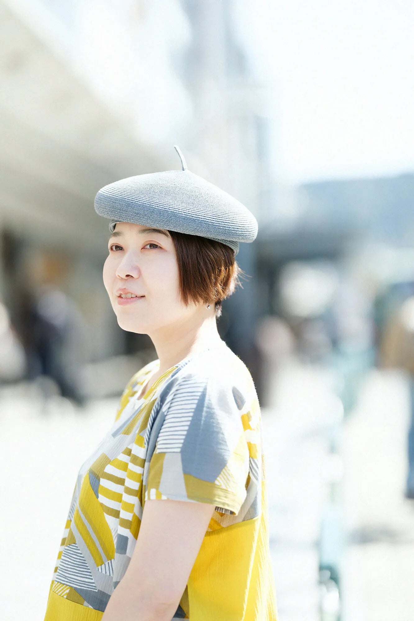 【4월 21일경 발송 예정】타카시마치지미 20/20 사각형옷 쌍(구미)노란색