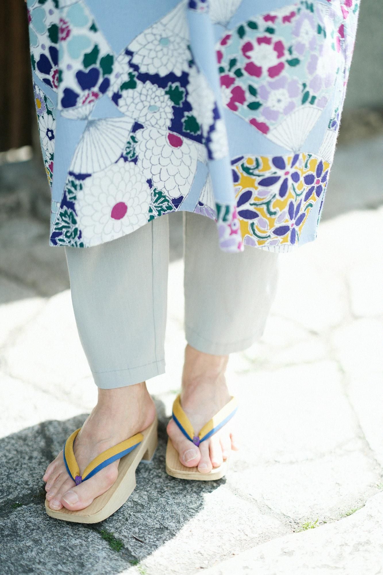 Chizimi Cotton 40/40 Skinny Pants / Light Greyish Green