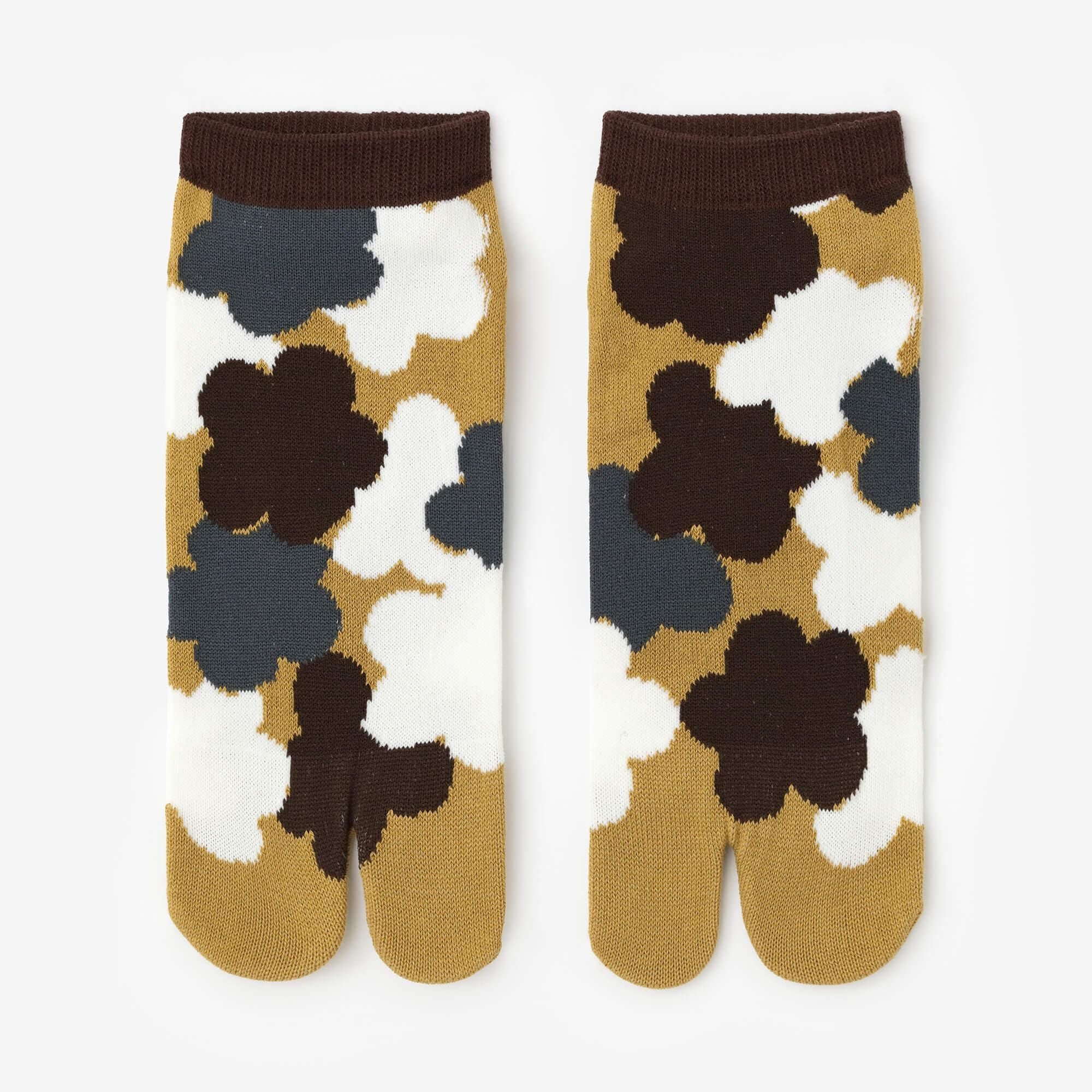 在Tabi Socks（长度） / Kenzan（Kenzan）梅花开花散文盖（Baikachirashimon Lid）副本（男女）