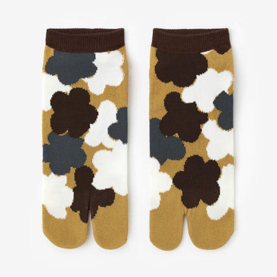 在Tabi Socks（长度） / Kenzan（Kenzan）梅花开花散文盖（Baikachirashimon Lid）副本（男女）