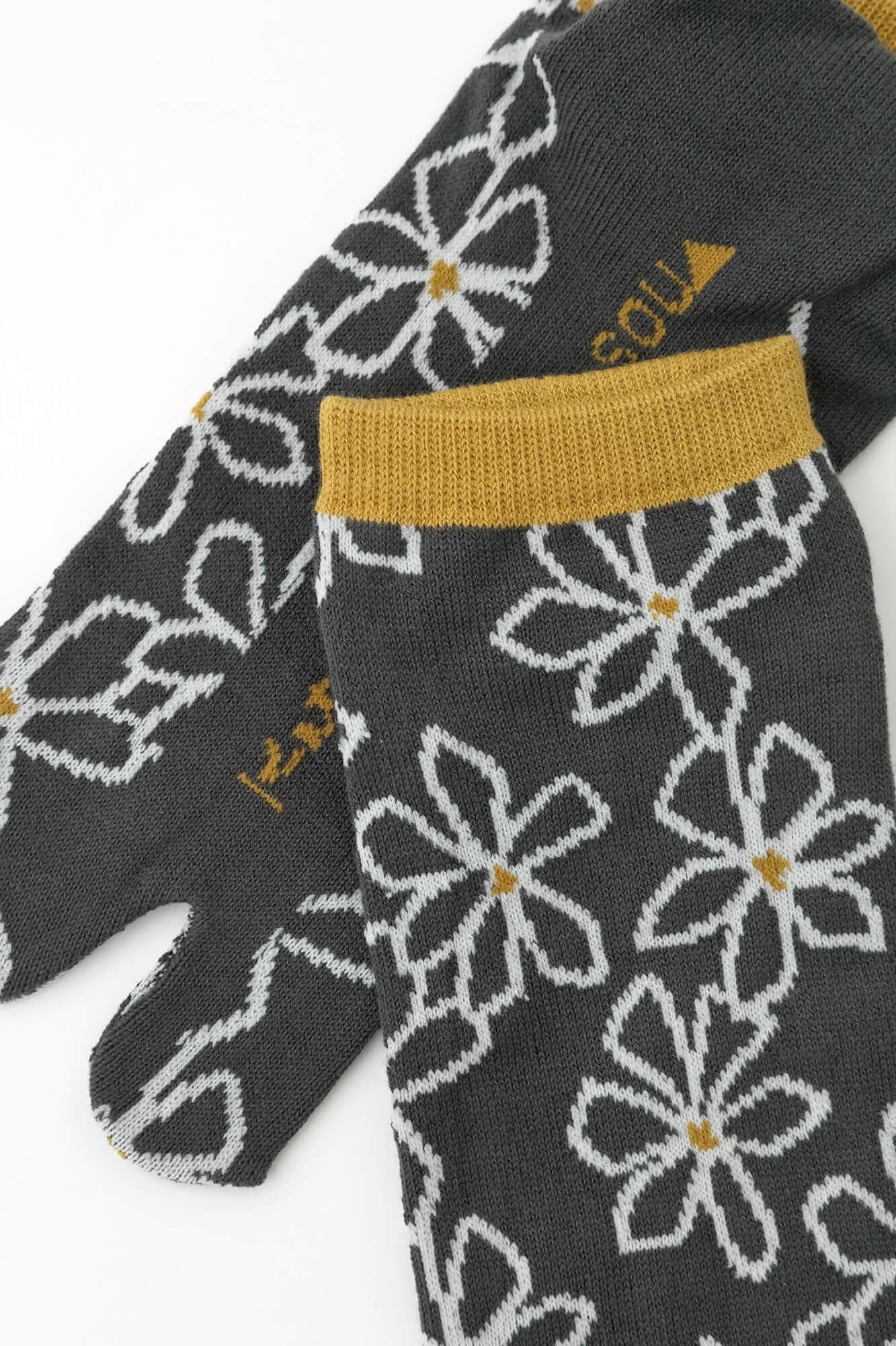 分趾襪（腳踝長度）／梔子花 橄欖綠 【男・女性用】