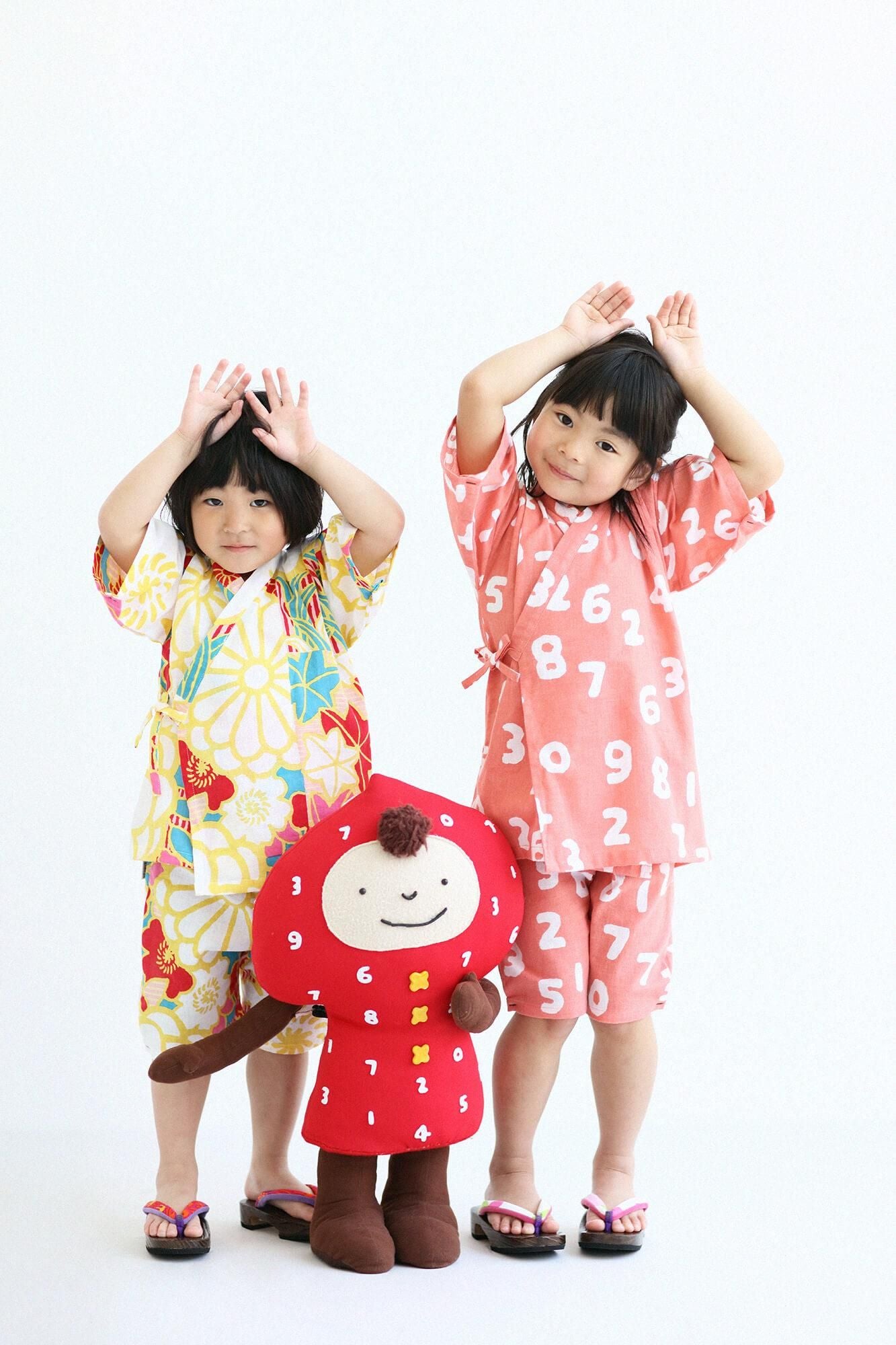 ソウソウ　いせもめん わらべき　こどもじんべい　そすう  こんいろ　140 新品 ○いせもめん こどもじんべい／そすうこん ときいろ