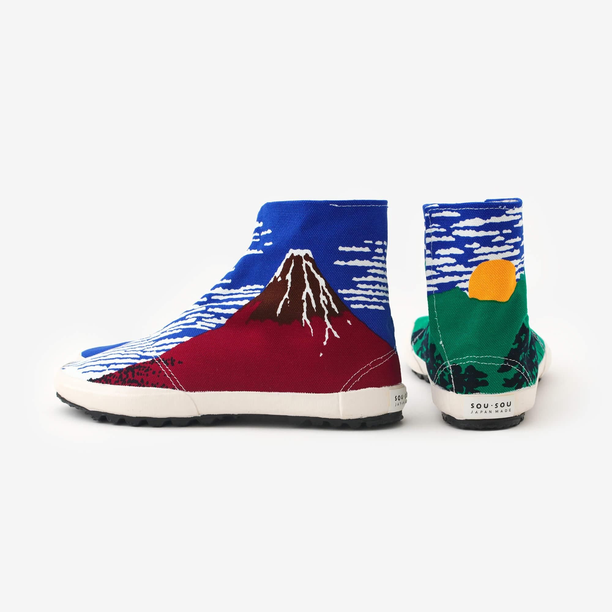 Split Toe Tabi Shoes / Red Fuji