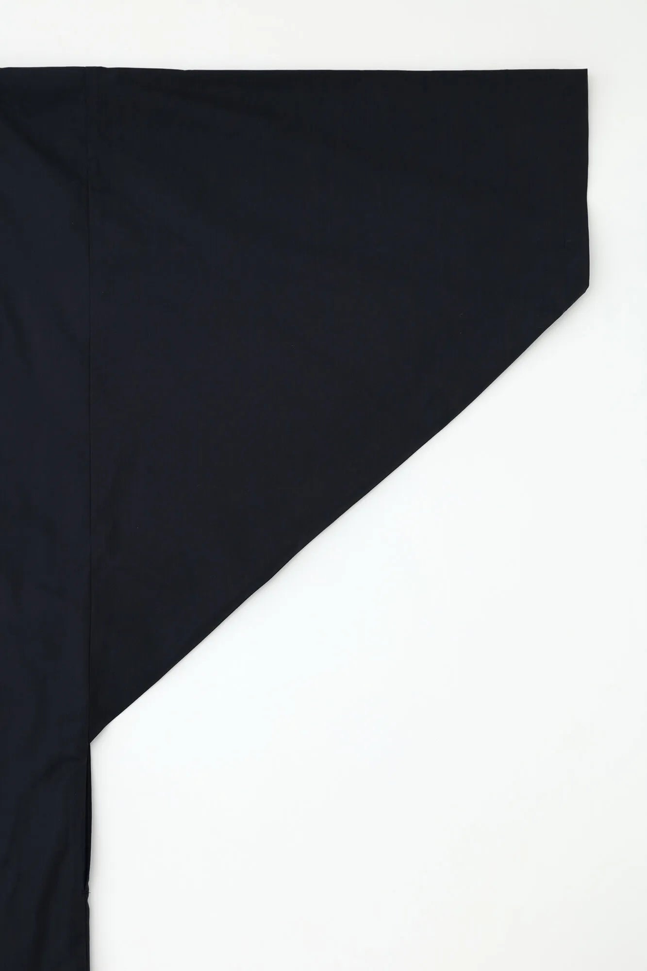 【net limited】Cotton Tencel Typewriter Cloth Triangular Sleeve Coat Short Single Layer／Dark Navy▲