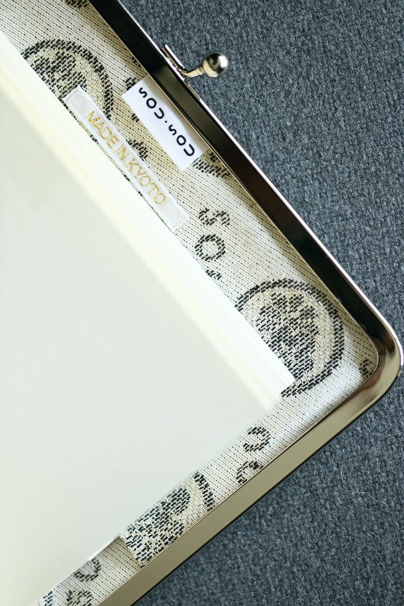 12號帆布 軟 文庫本口金包/落落大方繽紛