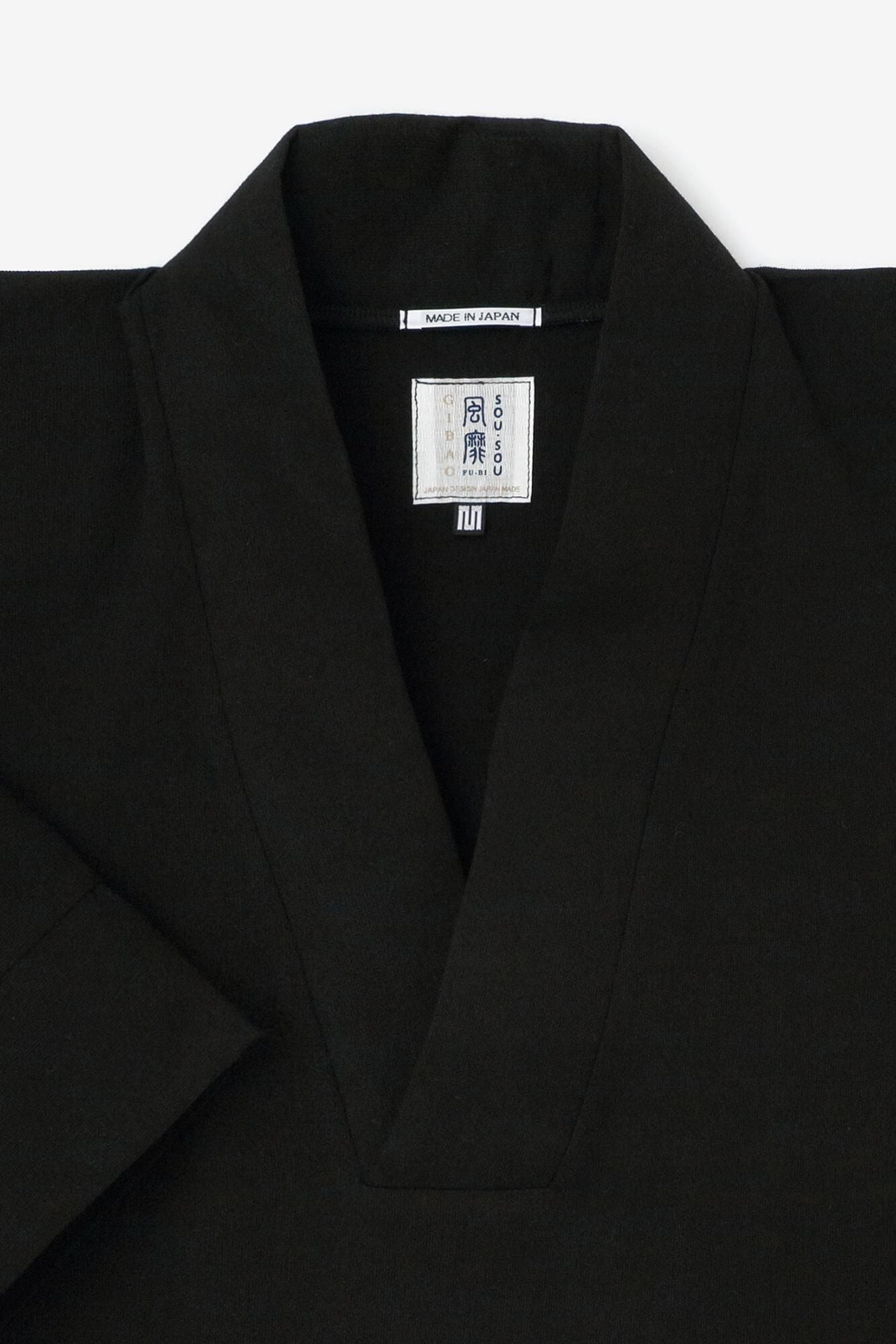 高島縮棉 40/40風靡 上衣/黑色