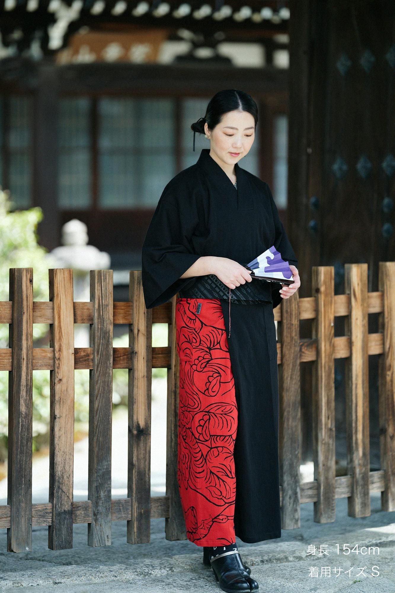 高島縮 40/40 風靡（ふうび） 上／濡羽色（ぬればいろ）