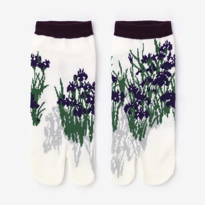 分趾襪（腳踝長度）／尾形光琳 燕子花圖屏風  再現 【男・女性用】