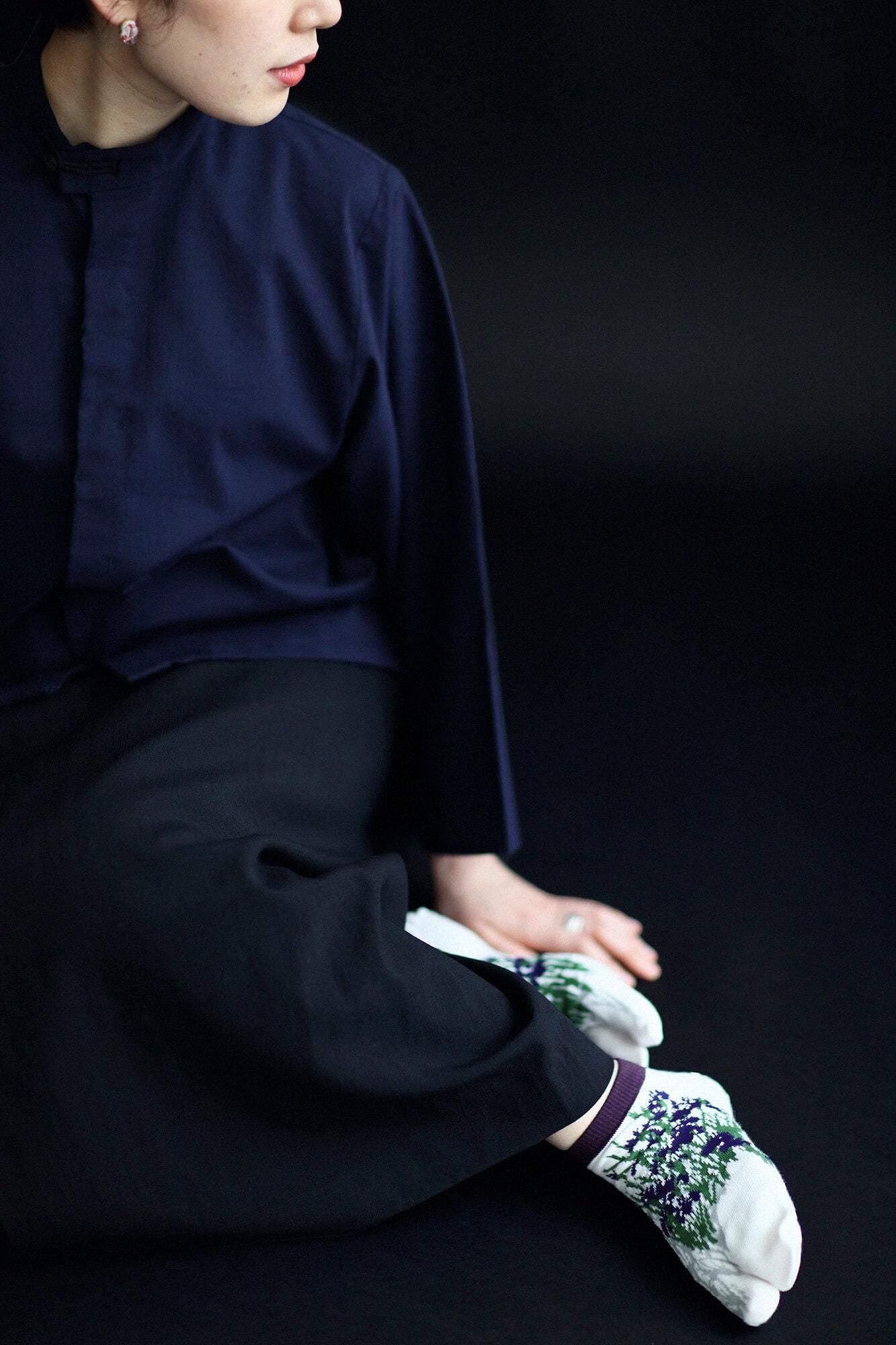 分趾襪（腳踝長度）／尾形光琳 燕子花圖屏風  再現 【男・女性用】