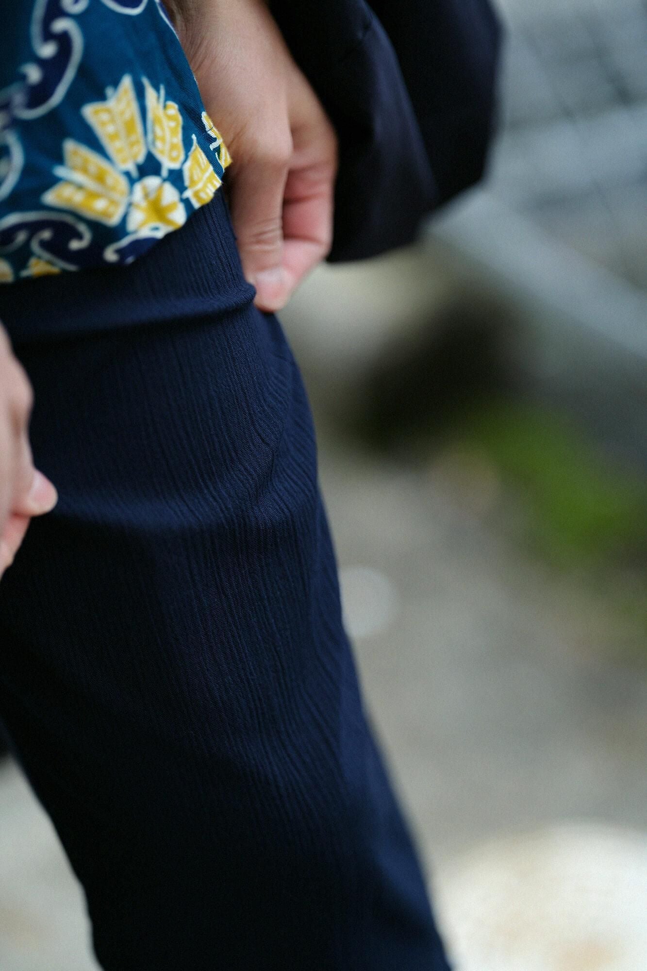 Chizimi Cotton 20/20 Skinny Pants / Dark Blue