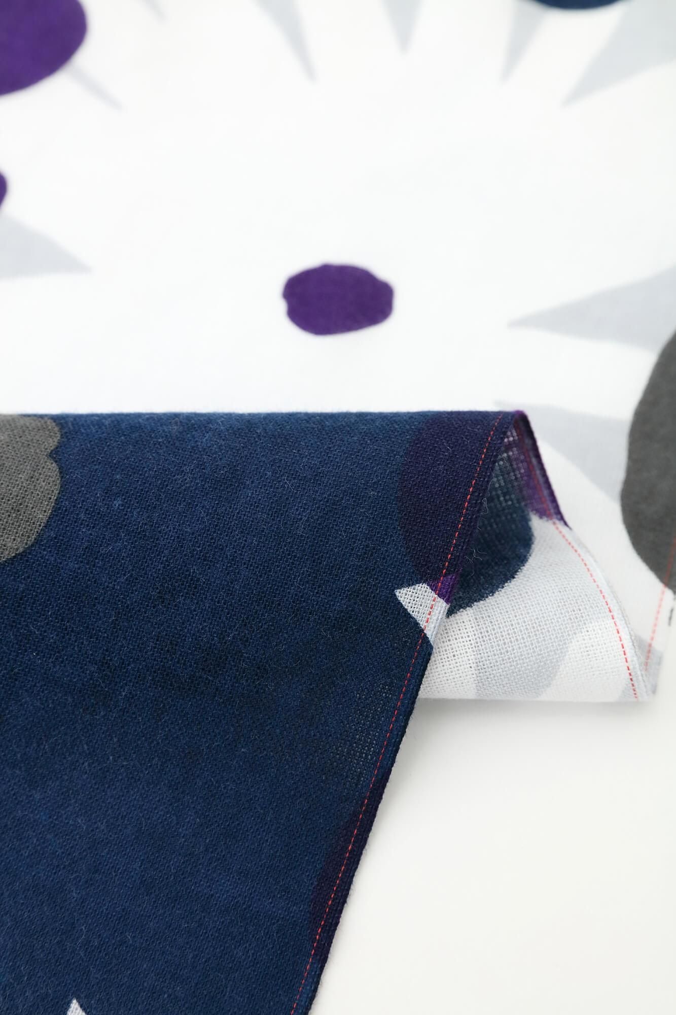 伊勢木棉圖案紋樣手巾（短版）/落落大方繽紛小夜風