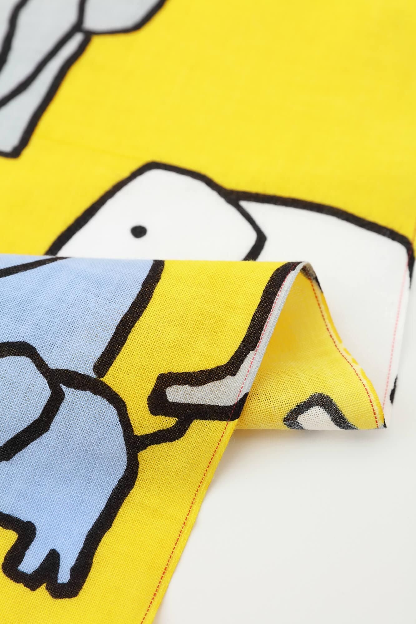 Isemomen Cotton Textile Handkerchief（Short）/ Elephant