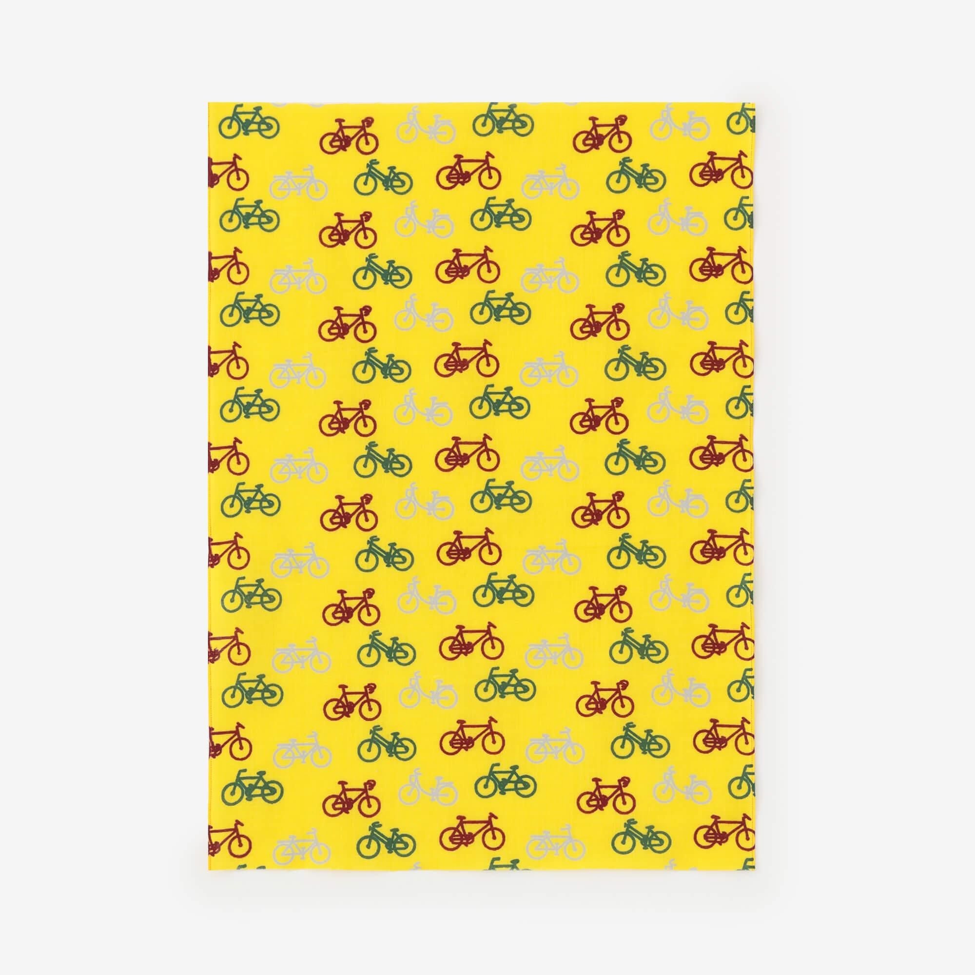 伊勢木棉手巾（短版）／單車圖案 秋