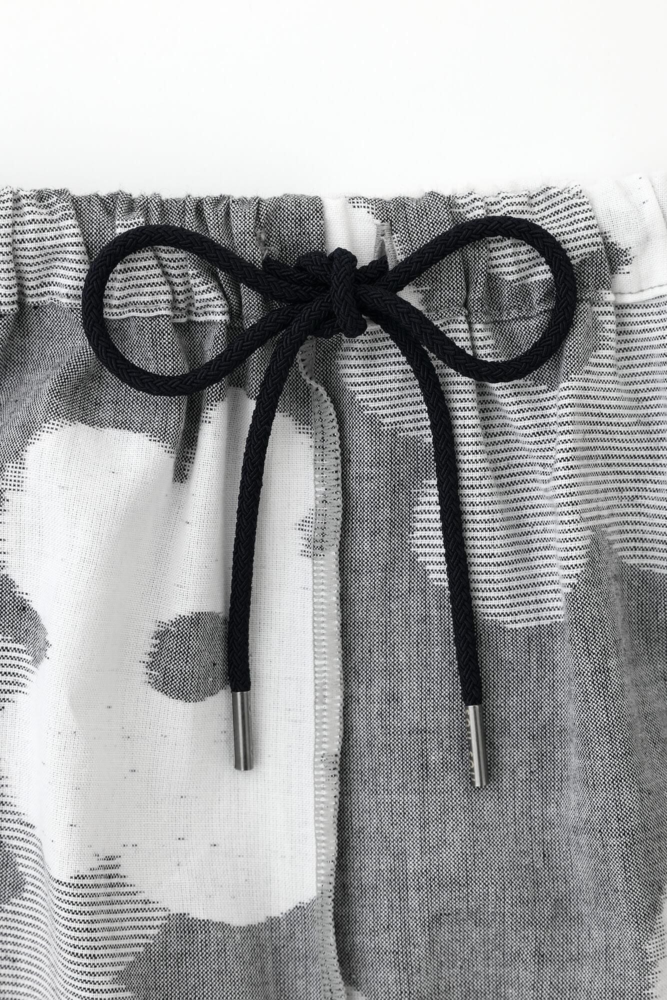 Kurume Kasuri Fold Monpe/Hanagasane Mokuhai