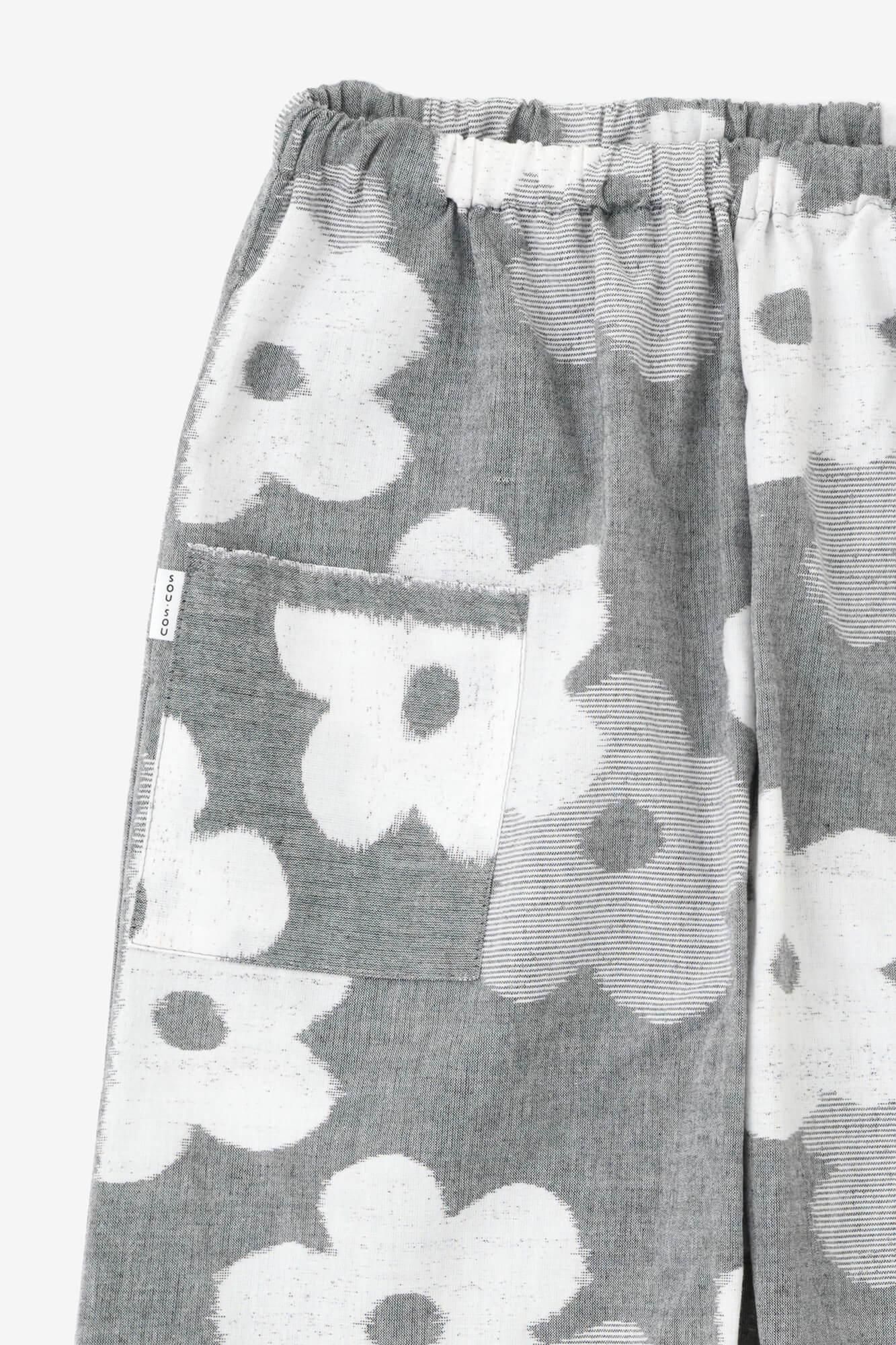 Kurume Kasuri Fold Monpe/Hanagasane Mokuhai