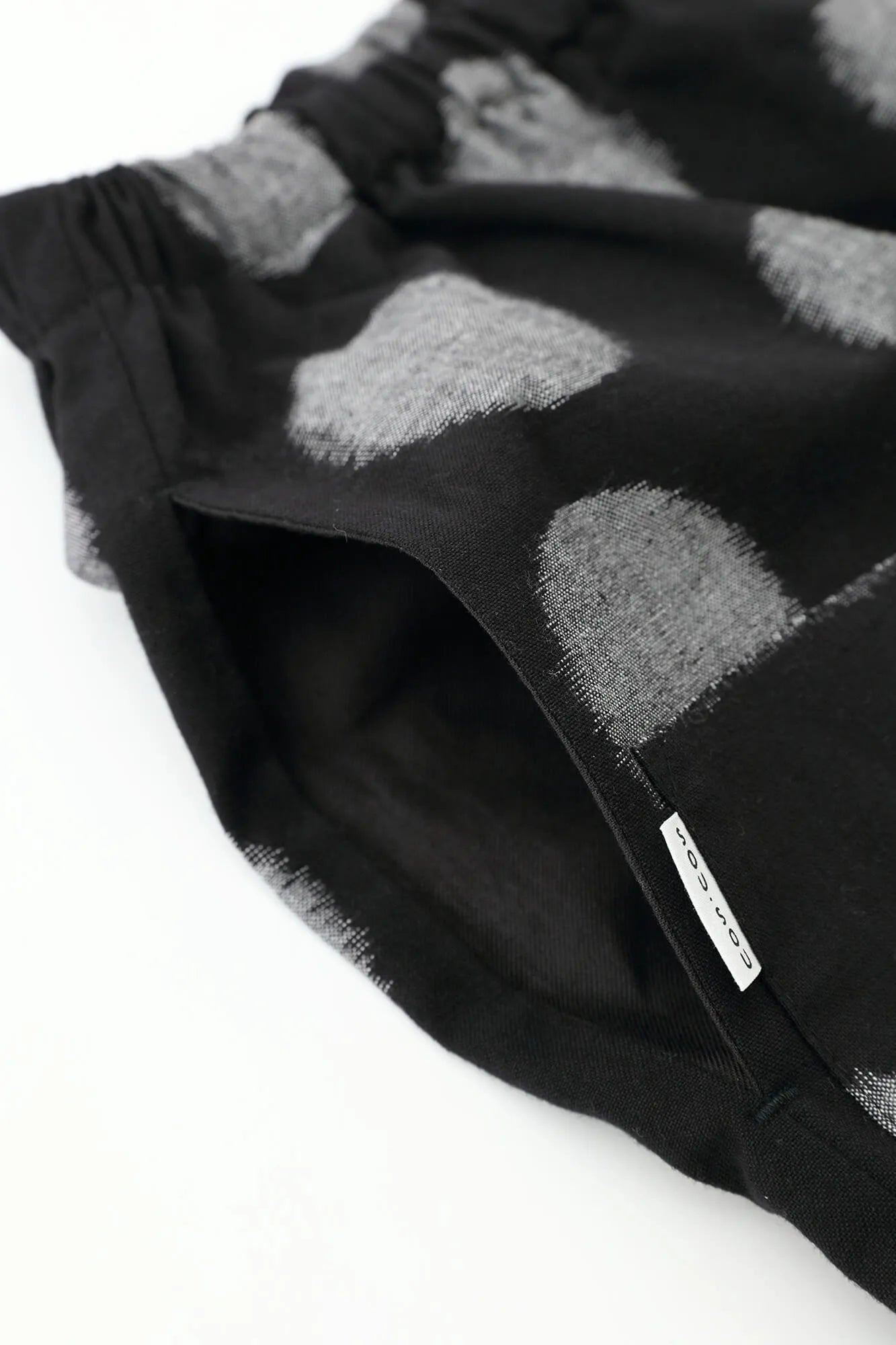 Kurume Kasuri Fold Monpe/Satoyama Dunkelblau