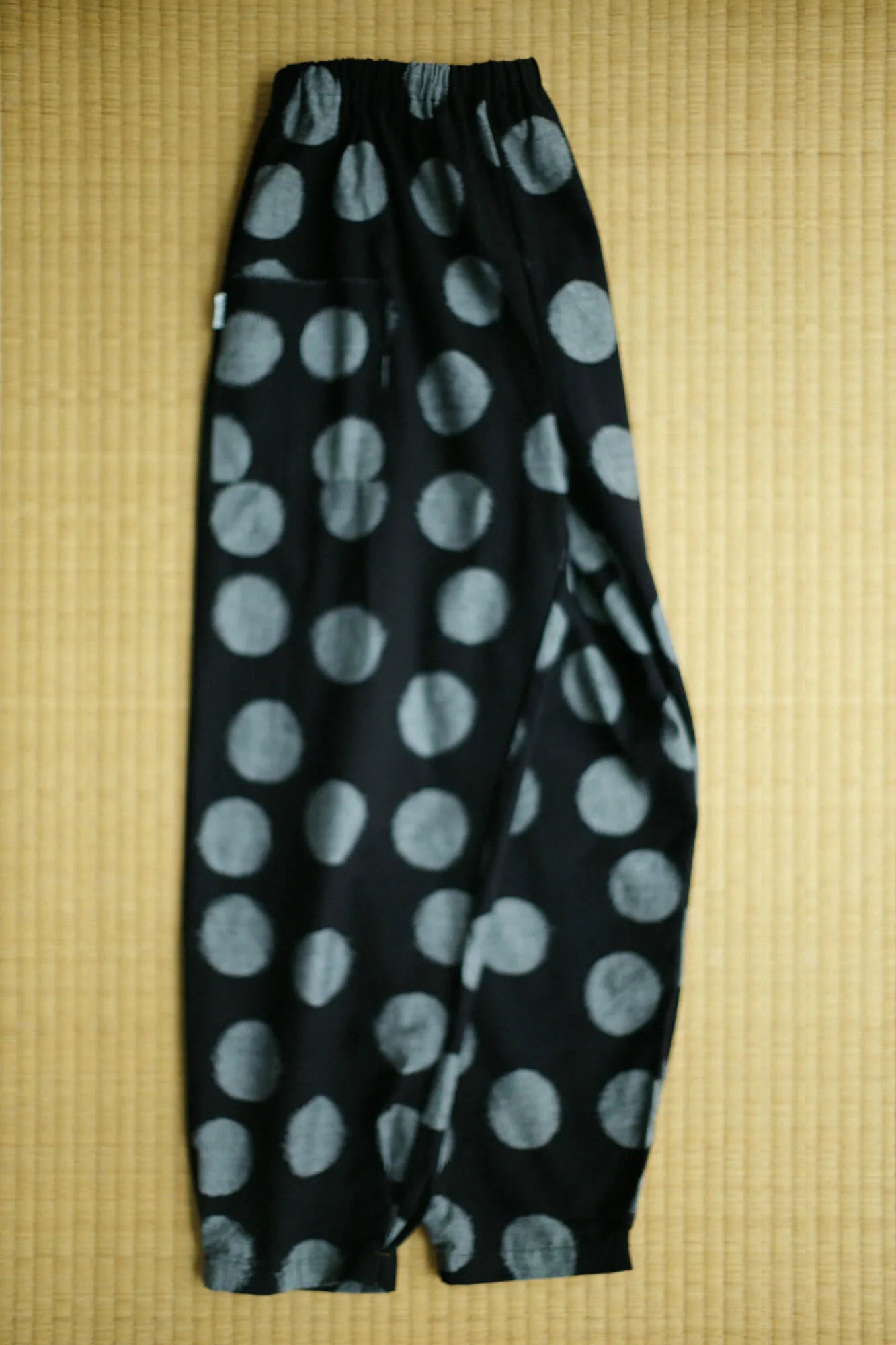 Kurume Kasuri Fold Monpe/Satoyama Dunkelblau