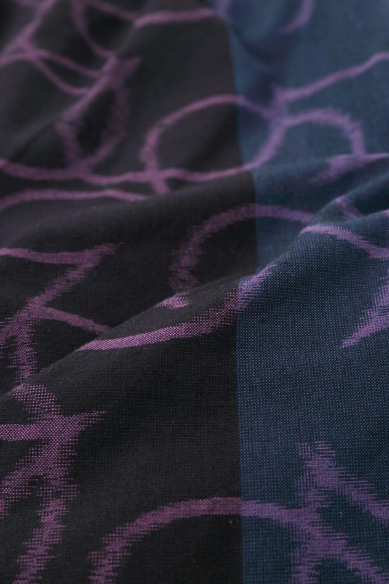 Monpe Workers Pants Kurume Kasuri Monpe / Happiness Black