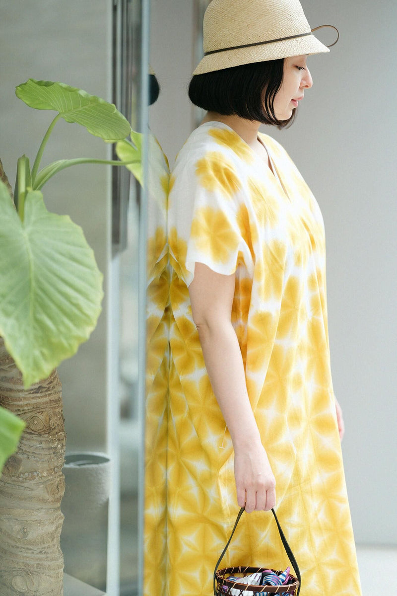Shinkiyo Shibori 文字长方形衣服