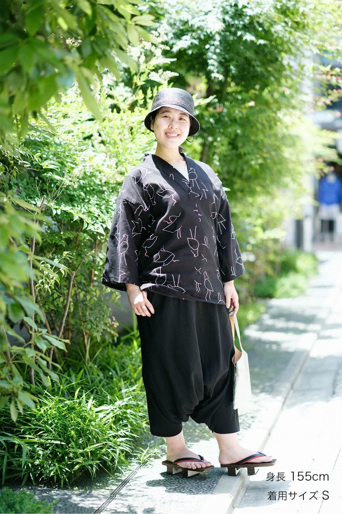 【net限定】高島縮 20/20 富士（ふじ） 2.0／濡羽色（ぬればいろ）