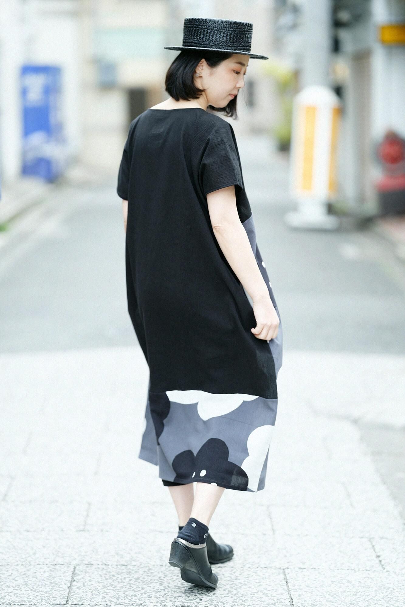 高島縮 20/20 長方形衣（ちょうほうけい） 組（くみ） 裾文様（すそ