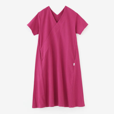 高島縮 40/20 空羽（あきは） 抜衿涼衣（ぬきえりりょうい）／濃中紅（こいなかべに）