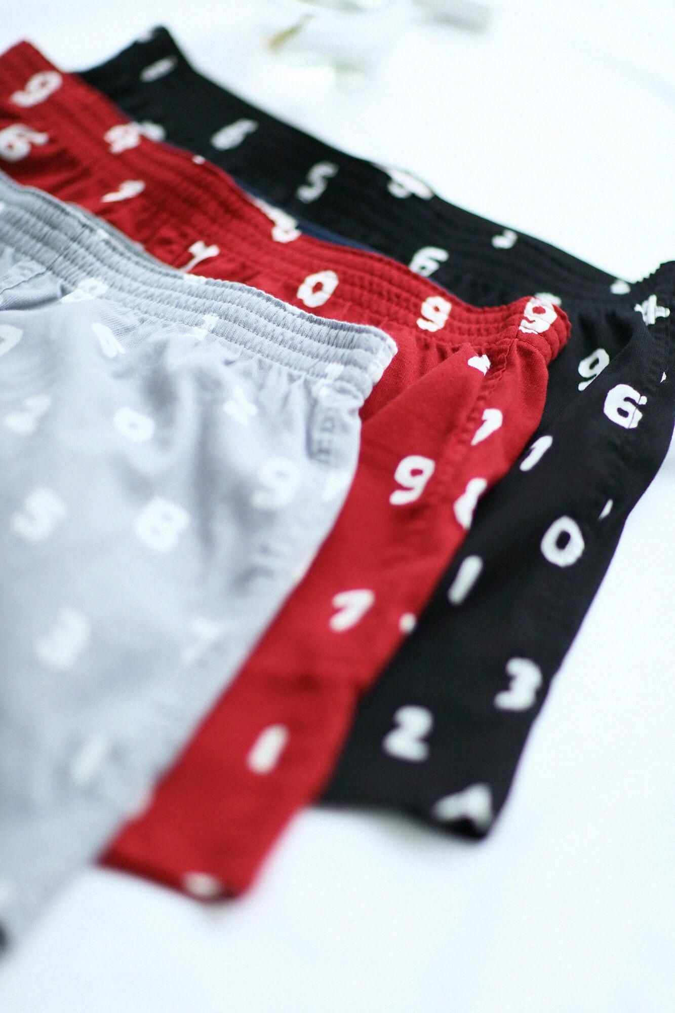 高島縮 40/40 テキスタイルトランクス／SO-SU-U 臙脂色（えんじいろ）