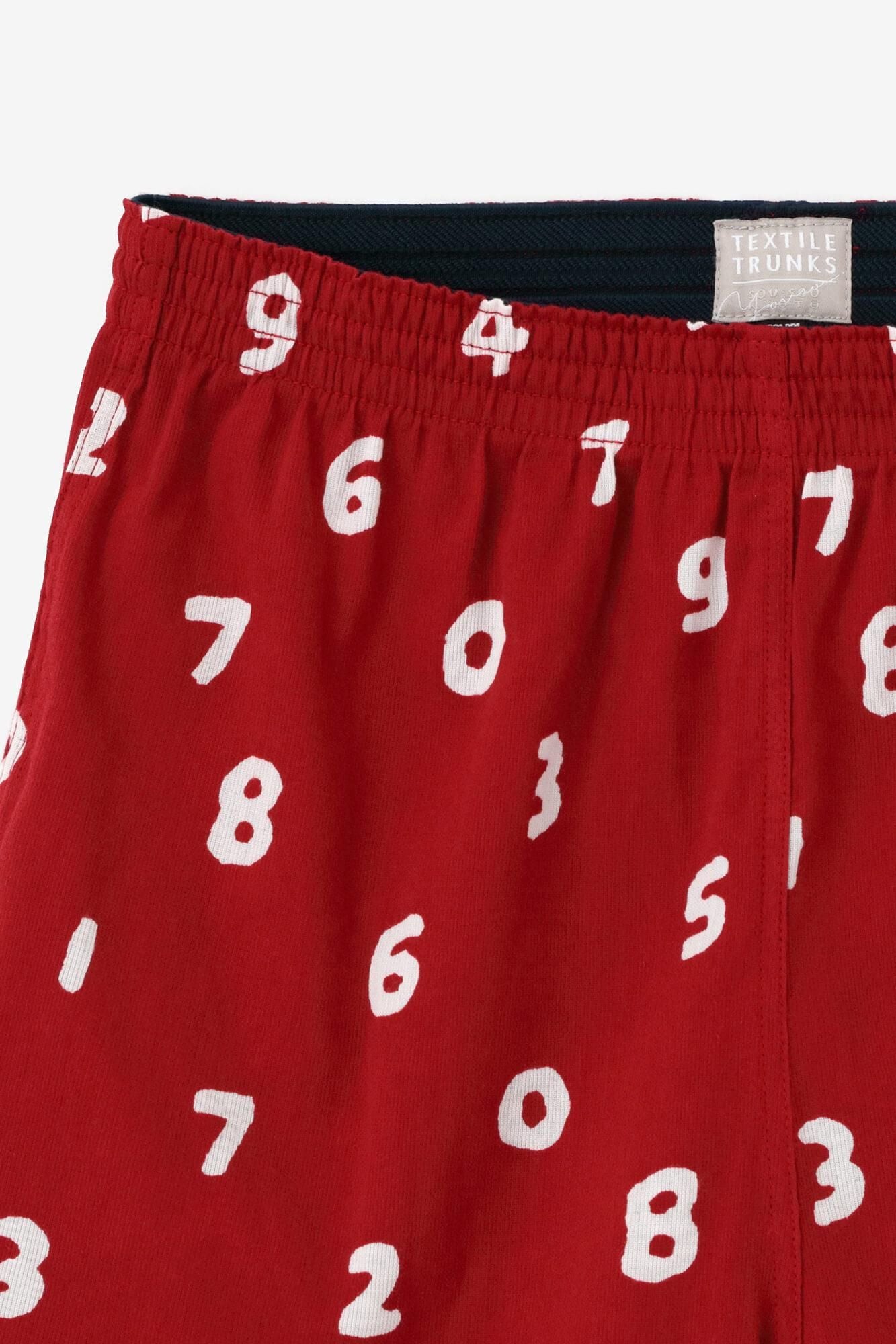 高島縮 40/40 テキスタイルトランクス／SO-SU-U 臙脂色（えんじいろ）