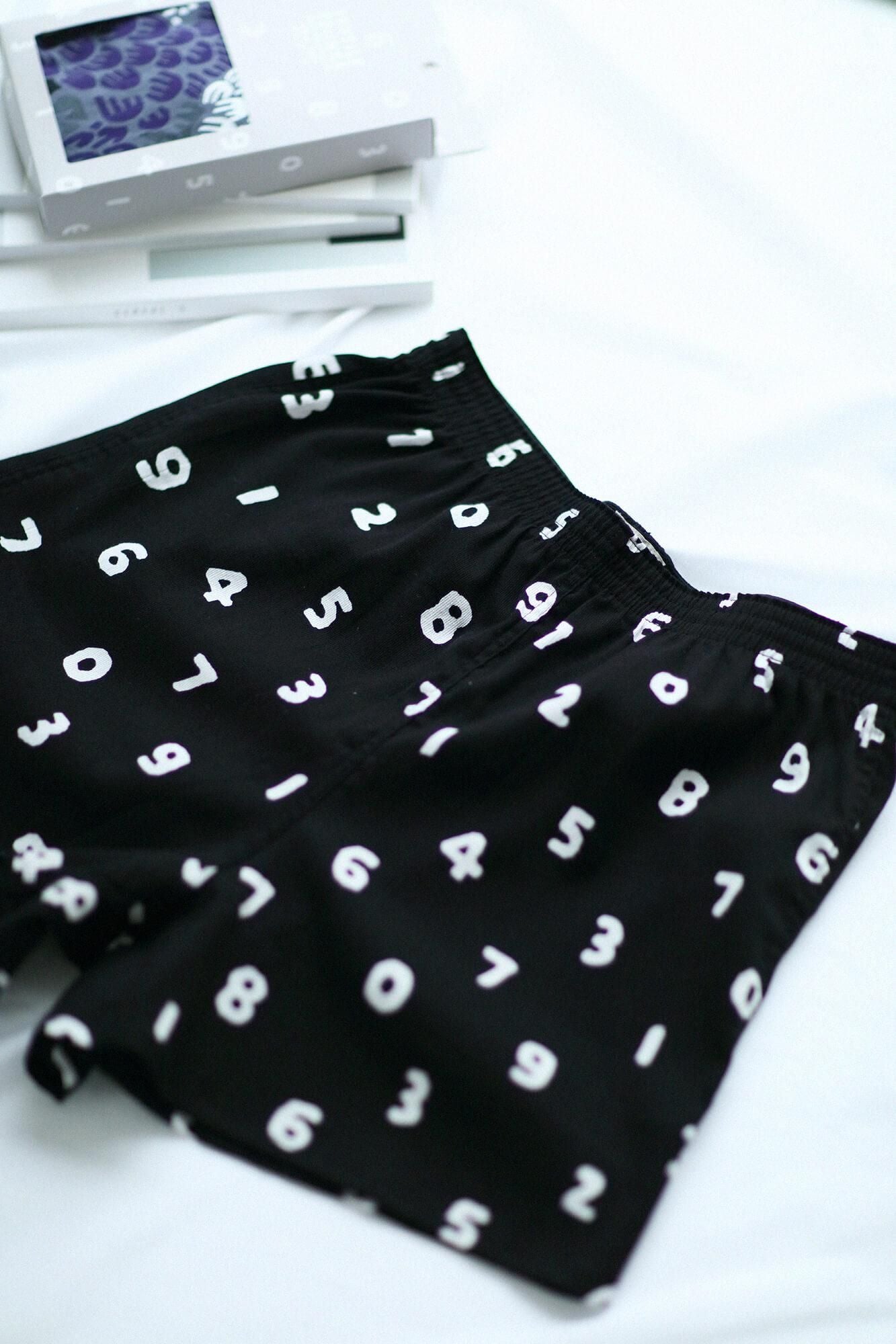 高島縮 40/40 テキスタイルトランクス／SO-SU-U 濡羽色（ぬればいろ）