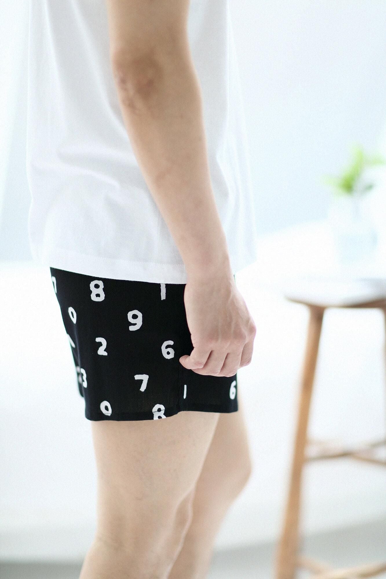 高島縮 40/40 テキスタイルトランクス／SO-SU-U 濡羽色（ぬればいろ）