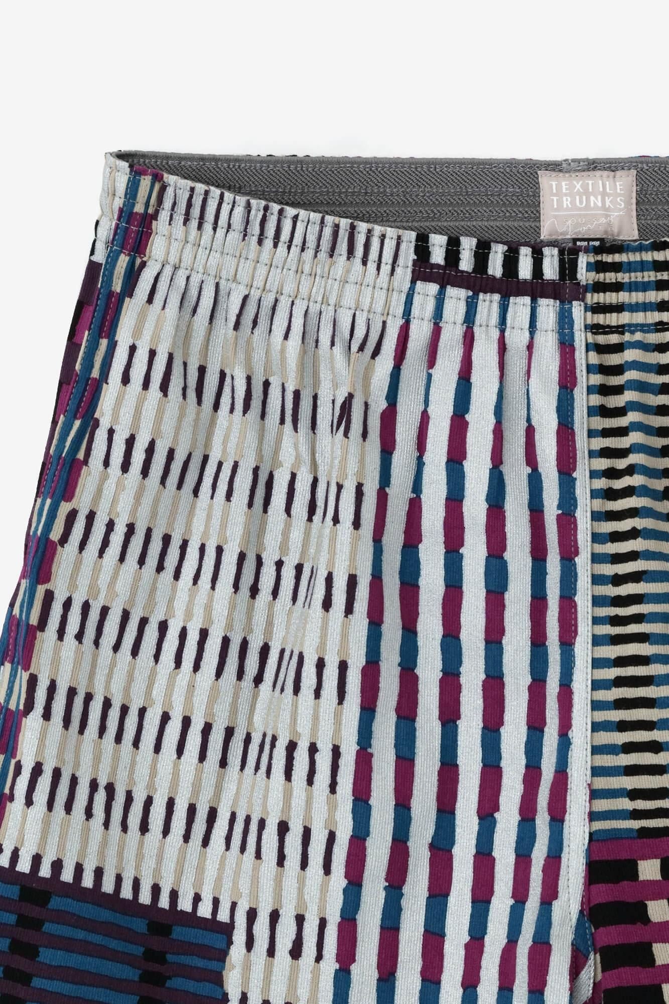 高島縮 40/40 テキスタイルトランクス／摩天楼（まてんろう）