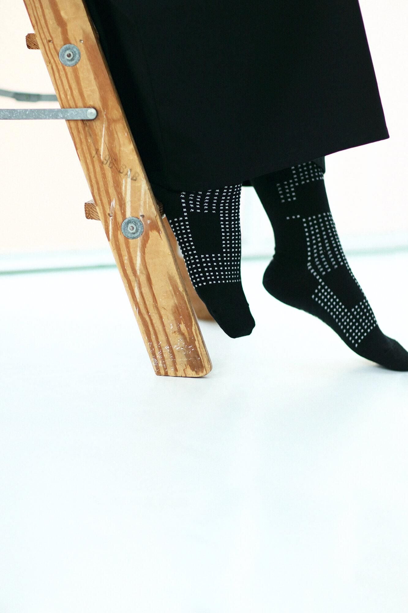 圆形的塔布袜（正常长度）/阴影（kage）湿羽毛颜色（包裹）