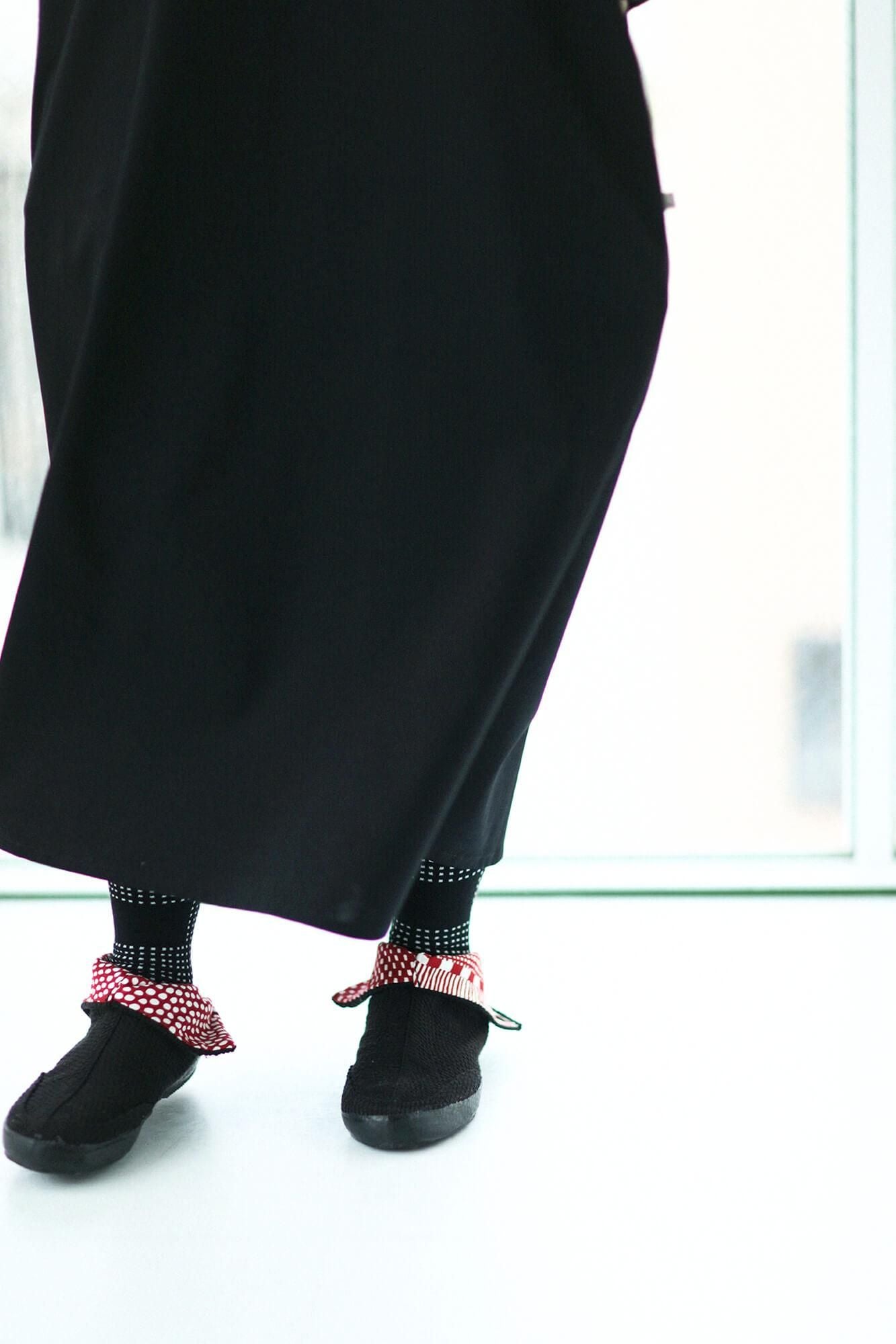 圆形的塔布袜（正常长度）/阴影（kage）湿羽毛颜色（包裹）