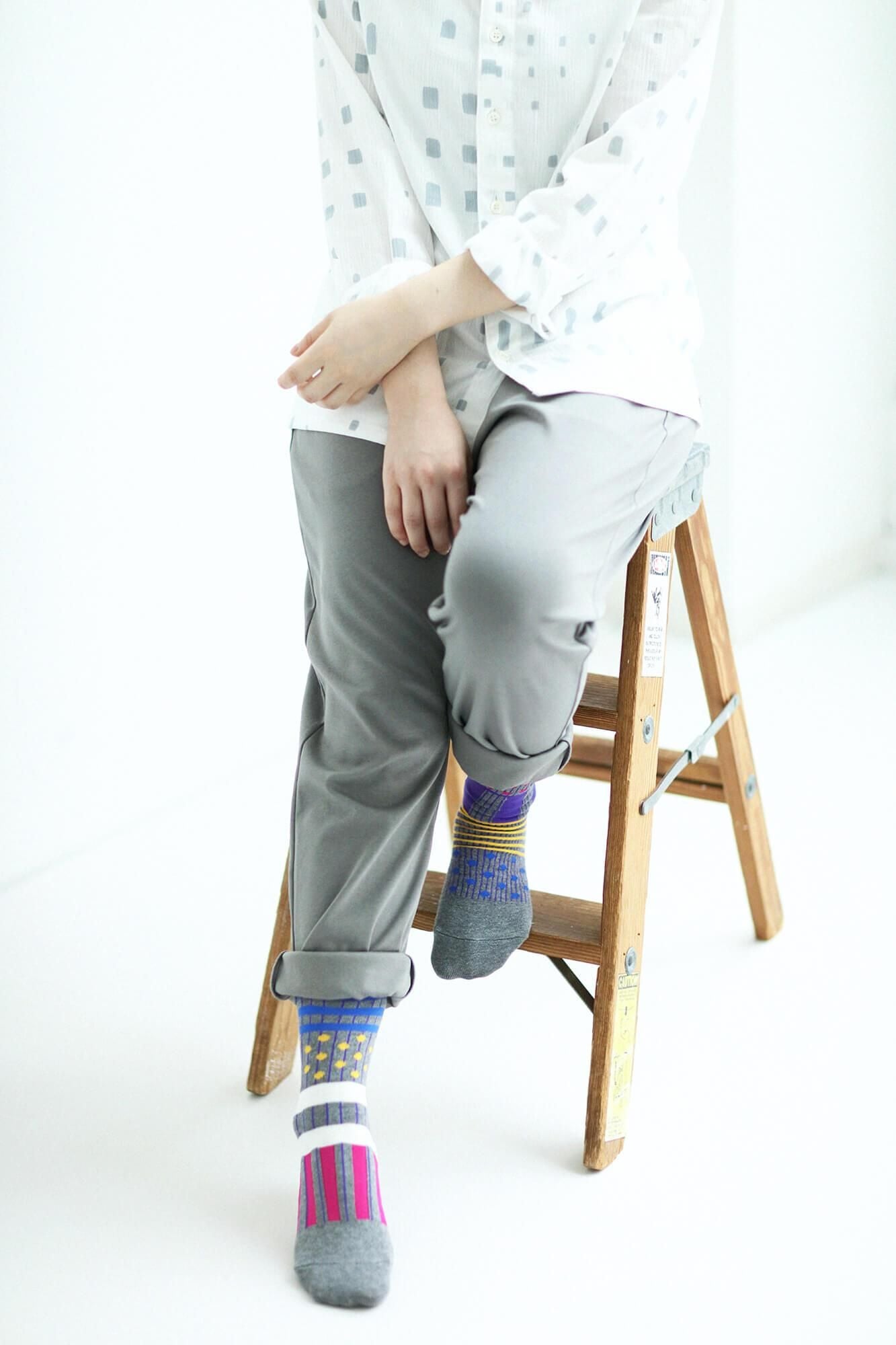 丸足袋底（正常长度）/分层灰色（鼠标色）