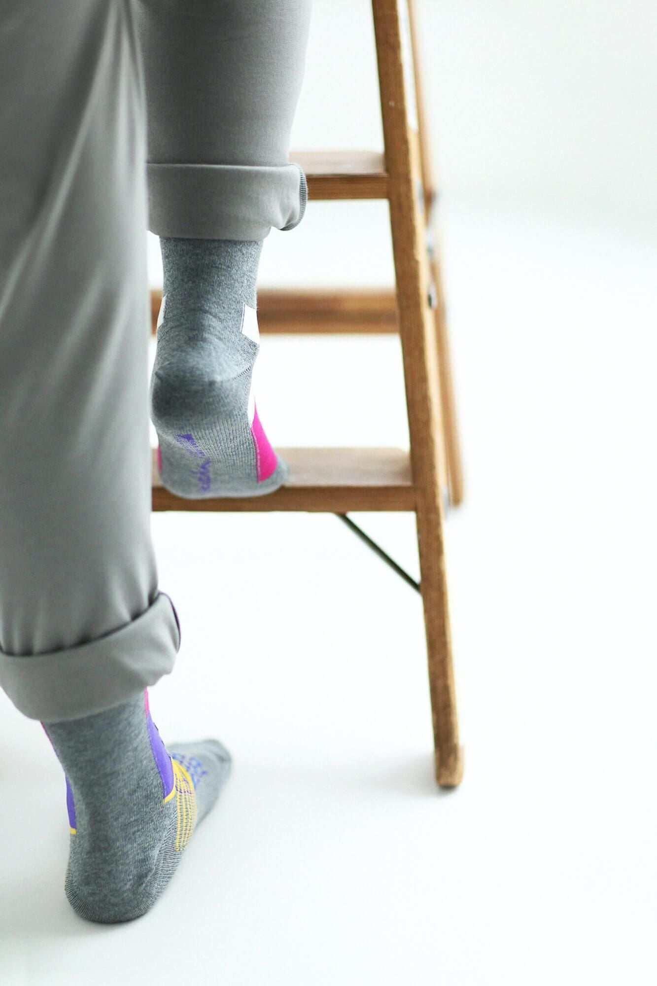 丸足袋底（正常长度）/分层灰色（鼠标色）