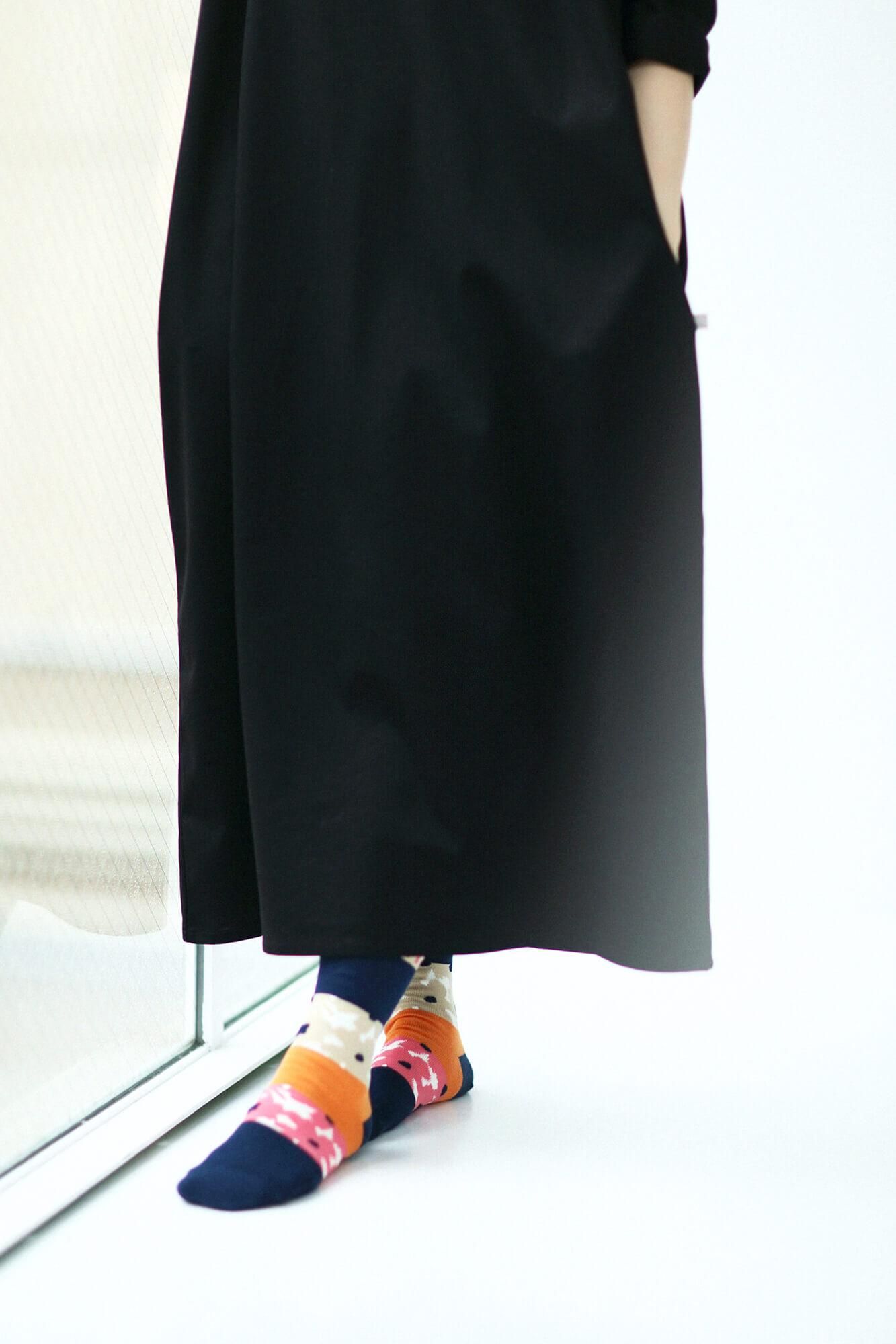 Round Toe Tabi Socks (Mid-calf)／Oraka【Women Size Only】