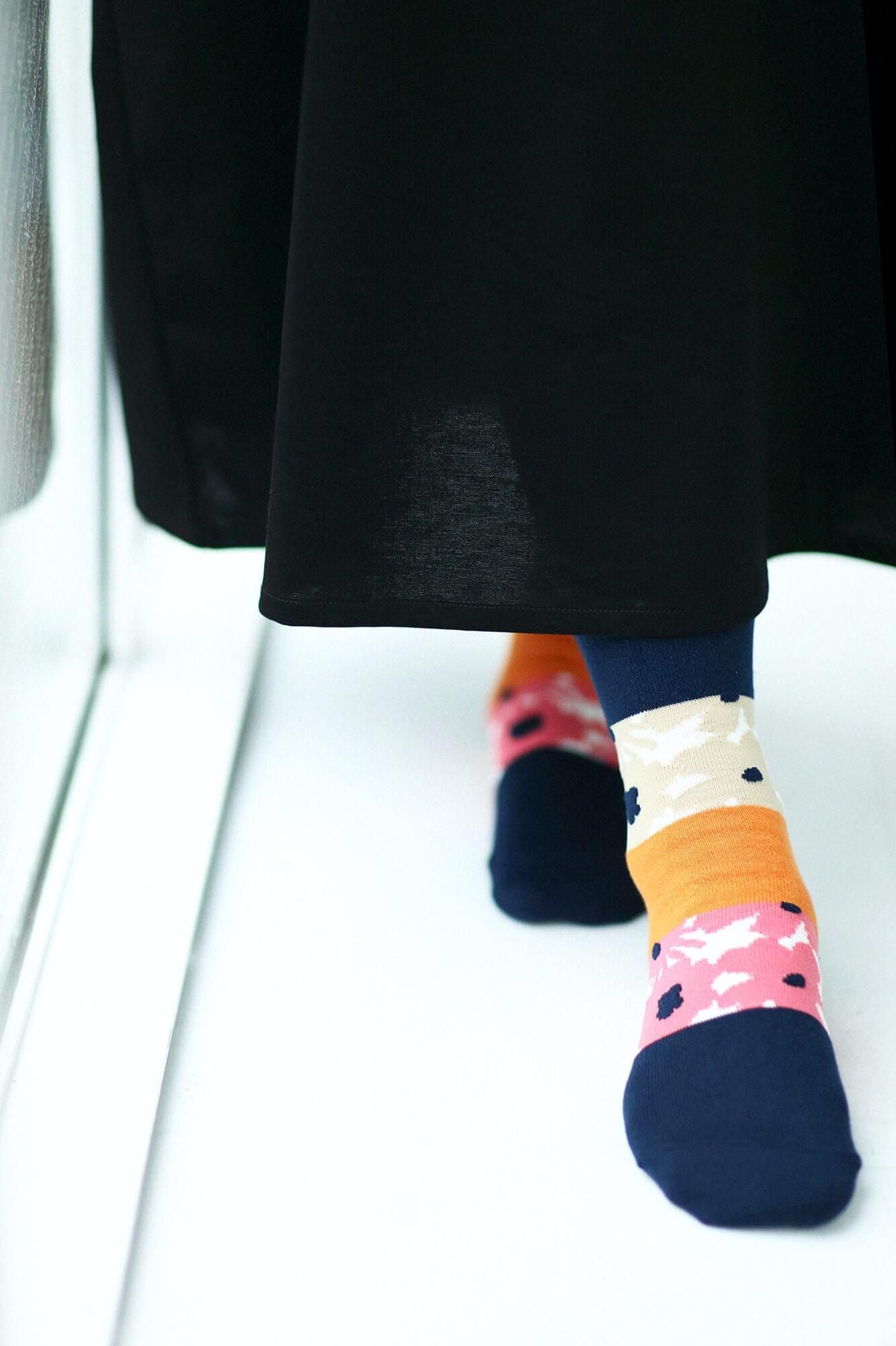 Round Toe Tabi Socks (Mid-calf)／Oraka【Women Size Only】