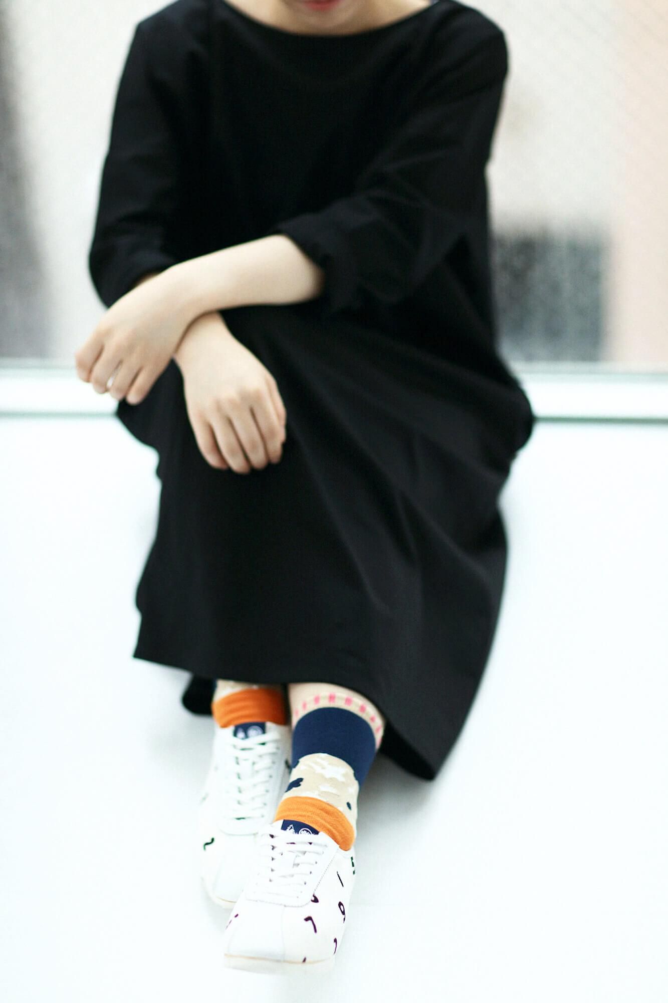 Round Toe Tabi Socks (Mid-calf)／Oraka【Women Size Only】