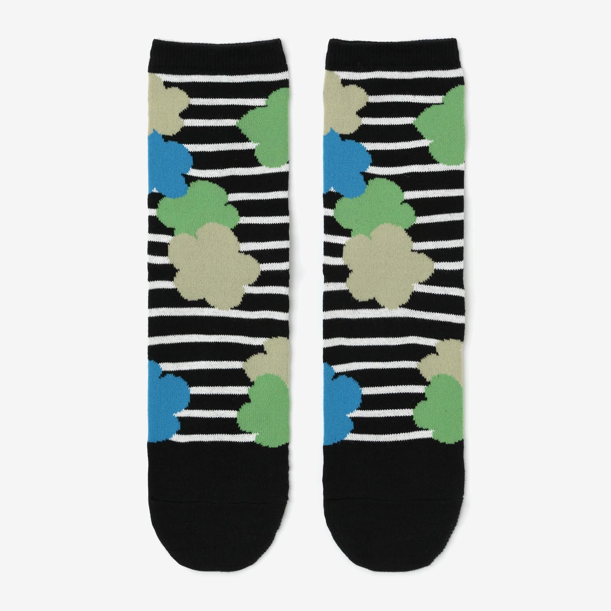 先丸足袋下（普通丈）／布芝空薔薇（ぬのしばそらばら） 濡羽色（ぬればいろ）