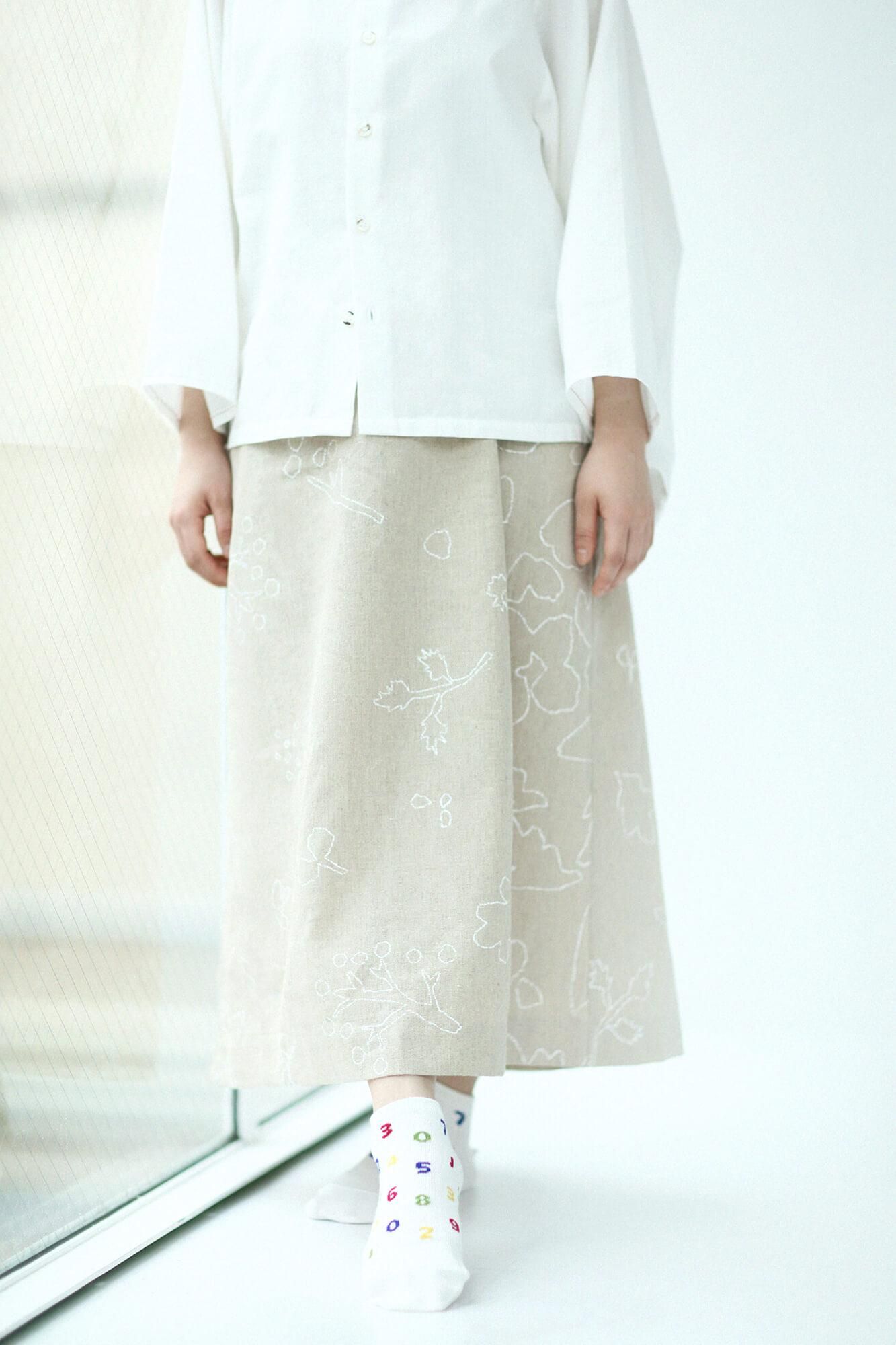 Round Toe Tabi Socks（Low-cut）／SO-SU-U 4-color Ecru