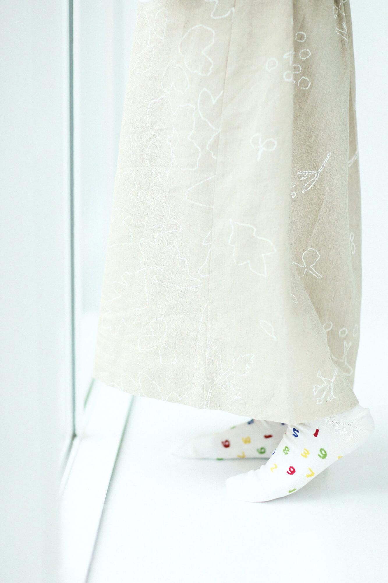 Round Toe Tabi Socks（Low-cut）／SO-SU-U 4-color Ecru