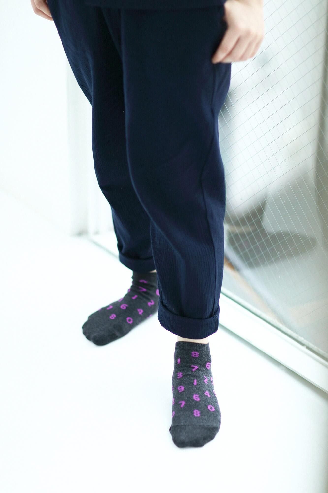 Round Toe Tabi Socks（Low-cut）／SO-SU-U Dark Grey