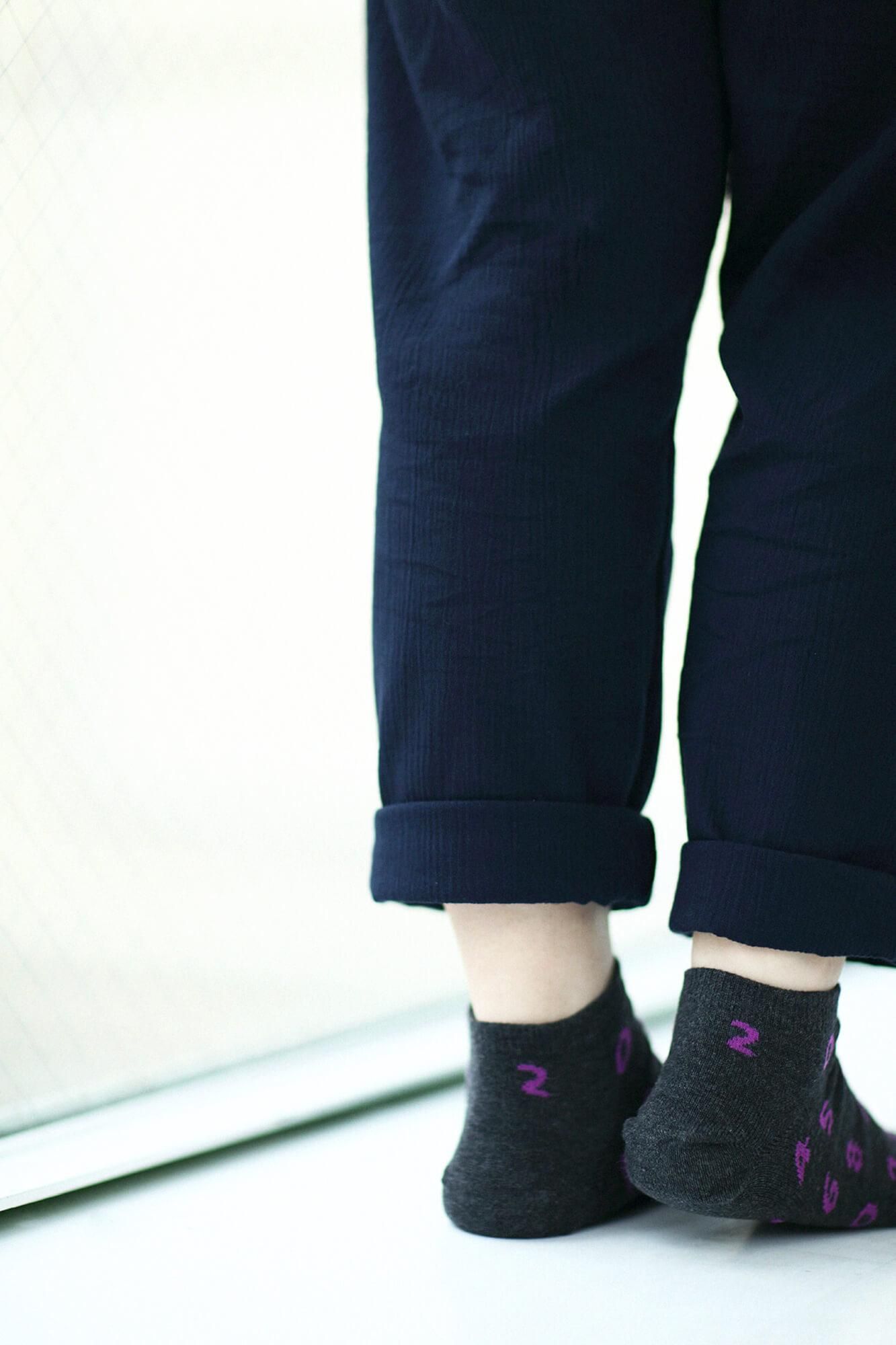 Round Toe Tabi Socks（Low-cut）／SO-SU-U Dark Grey
